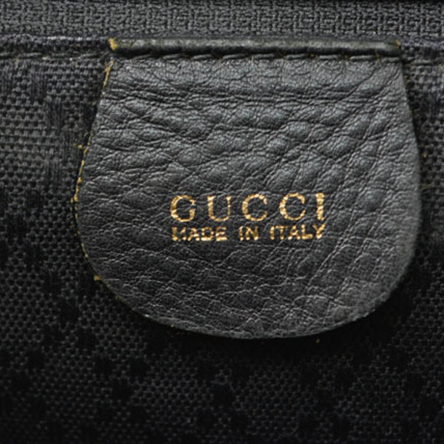 Gucci Black Leather Backpack