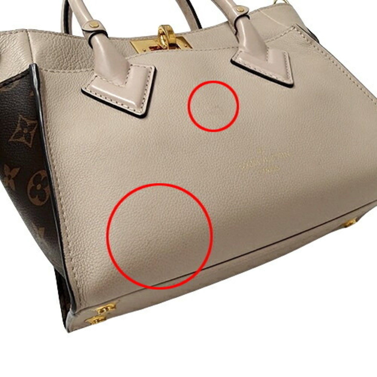 Louis Vuitton Grayish Monogram Leather Handbag Shoulder Bag