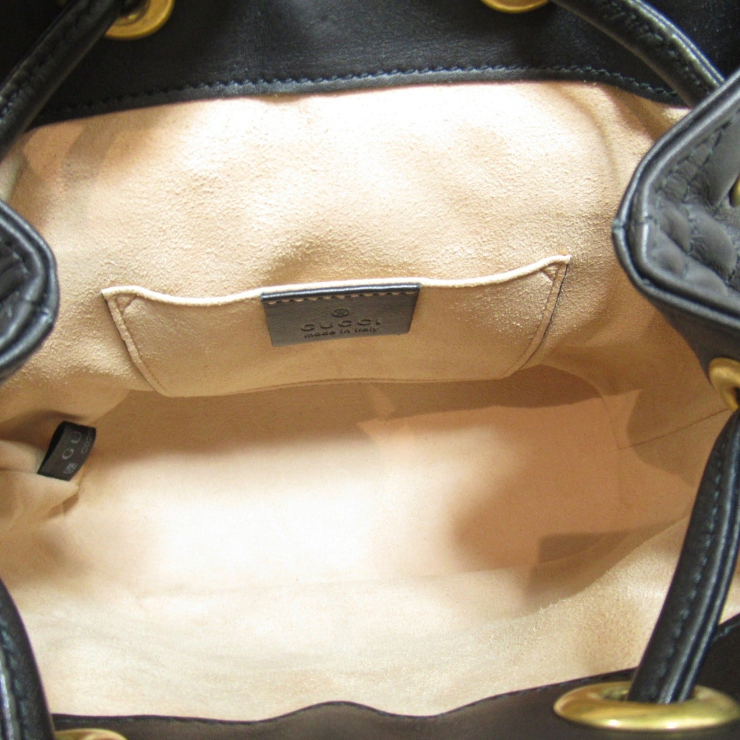 Gucci Black Leather Backpack
