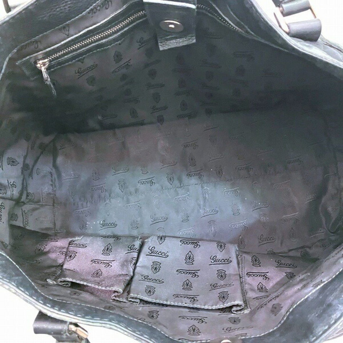 Gucci Black Nylon Handbag Tote Bag