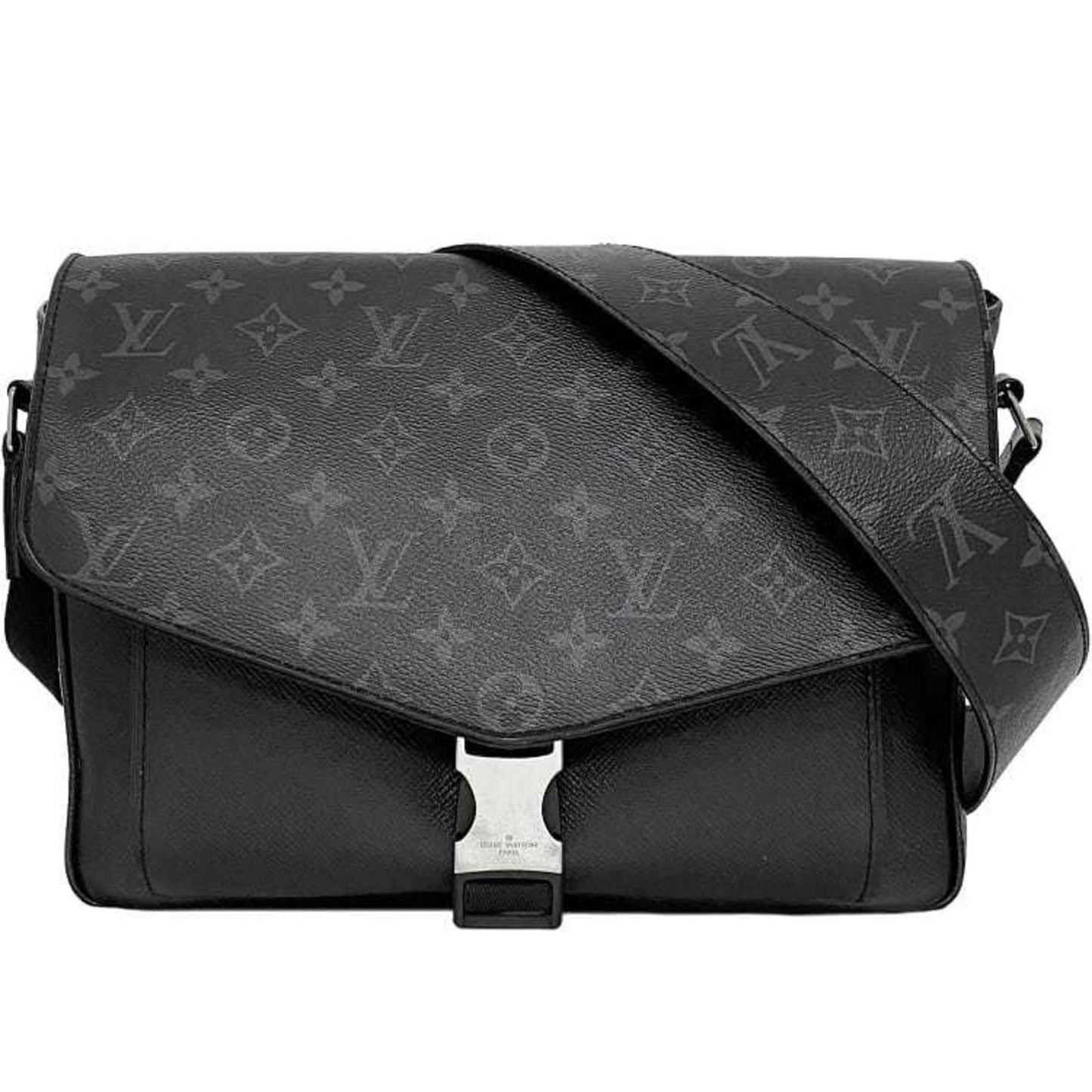 Louis Vuitton Taigarama Black Gray Monogram Eclipse Taigarama Shoulder Bag