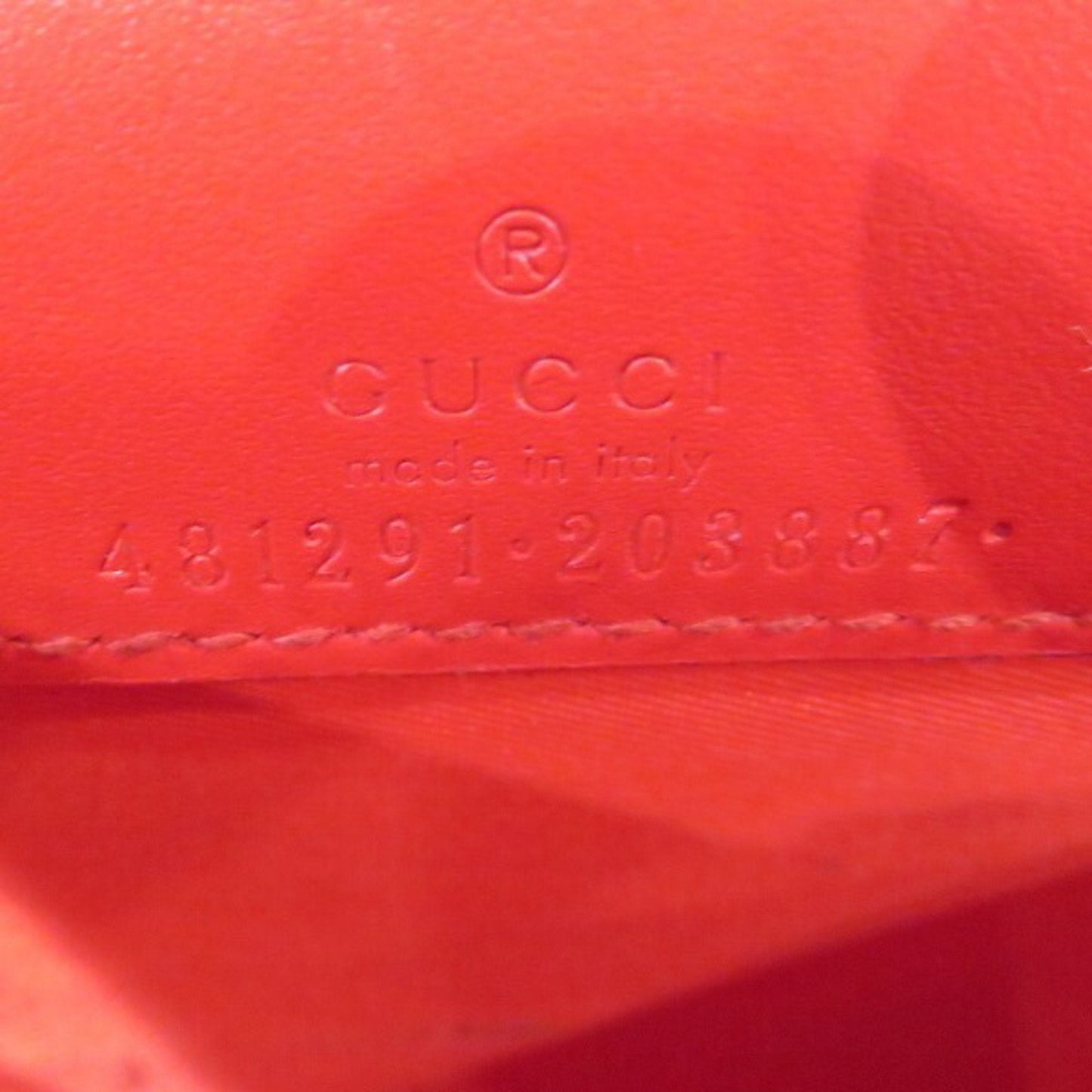 Gucci Red Color Leather Shoulder Bag