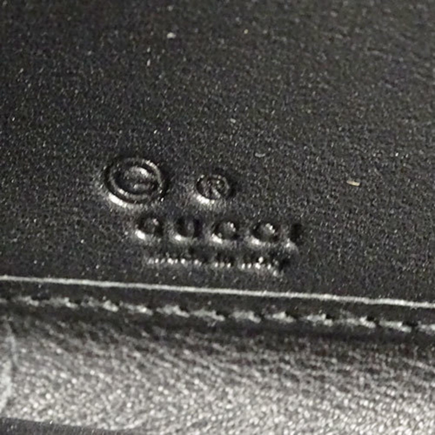 Gucci Black Leather Long Wallet (Bi-Fold)