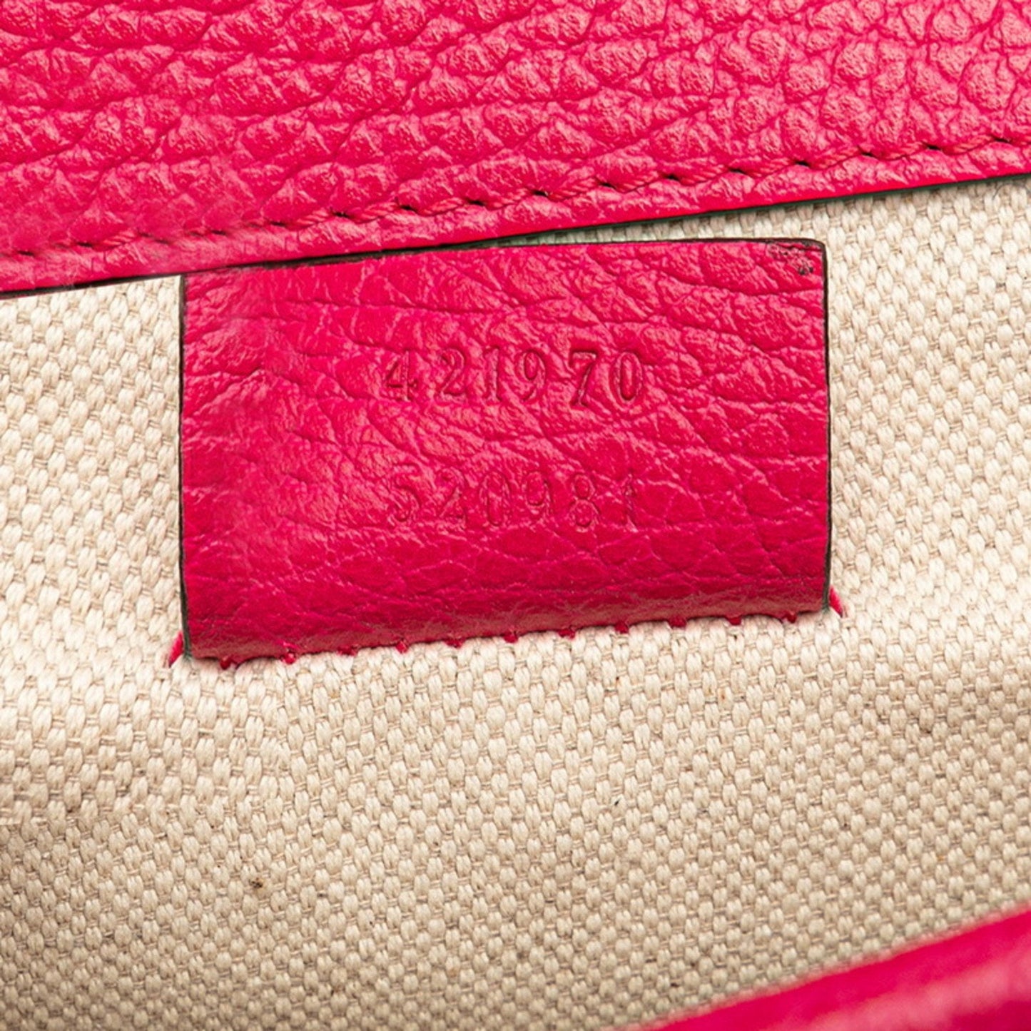 Gucci Pink Leather Shoulder Bag