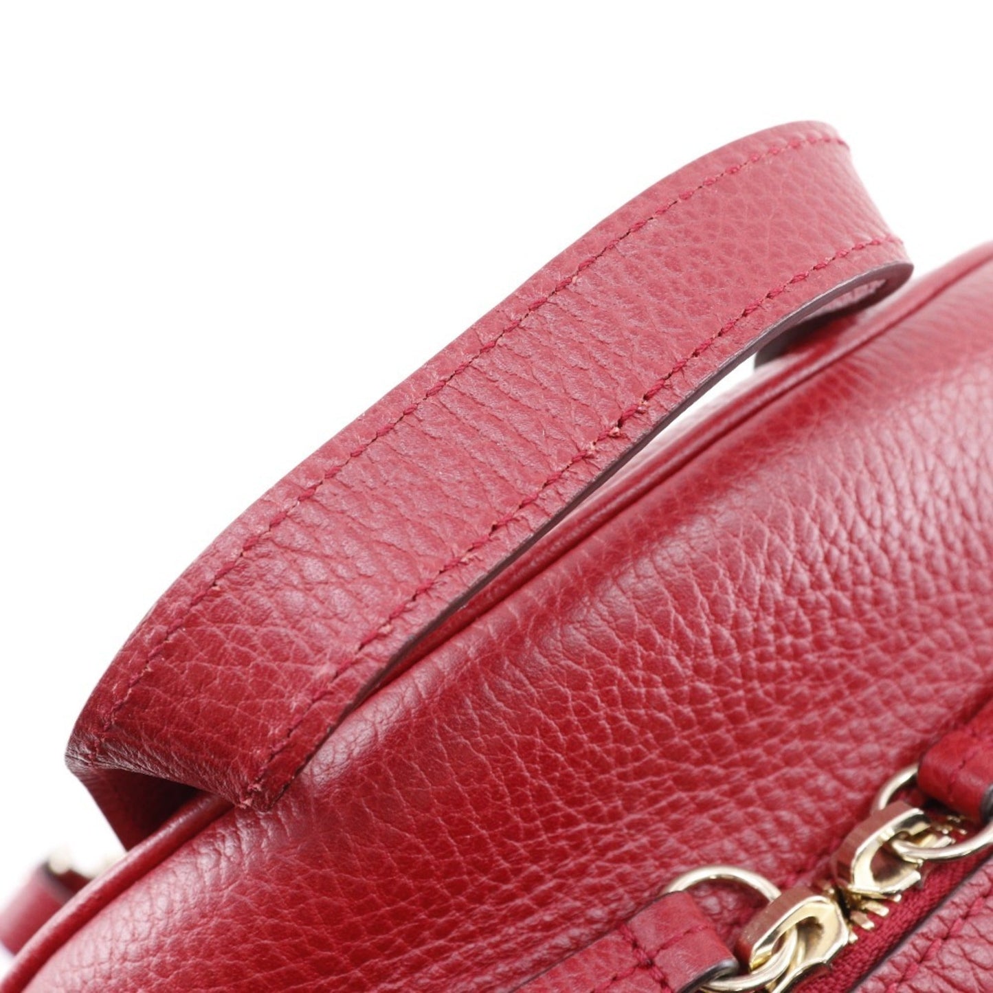 Gucci Red Color Leather Backpack
