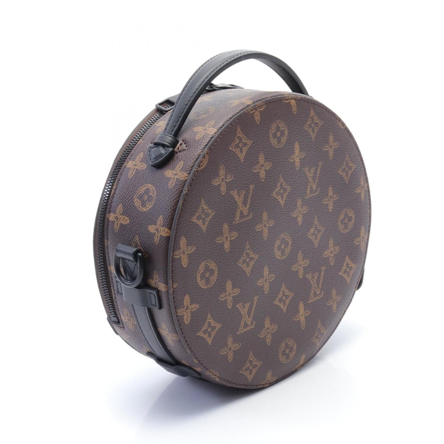 Louis Vuitton Black Brown Monogram Leather Shoulder Bag