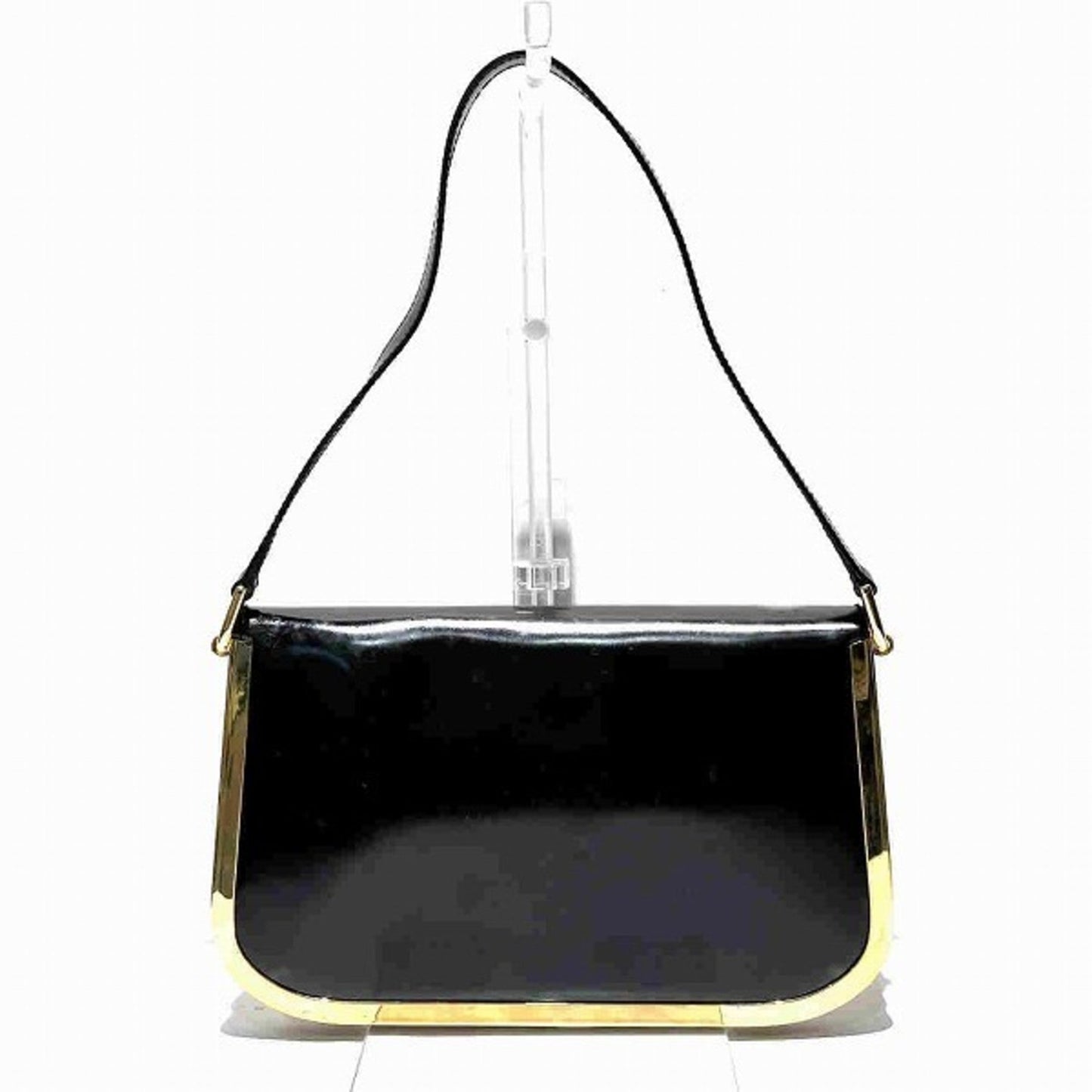 Gucci Black Patent Leather Handbag Shoulder Bag
