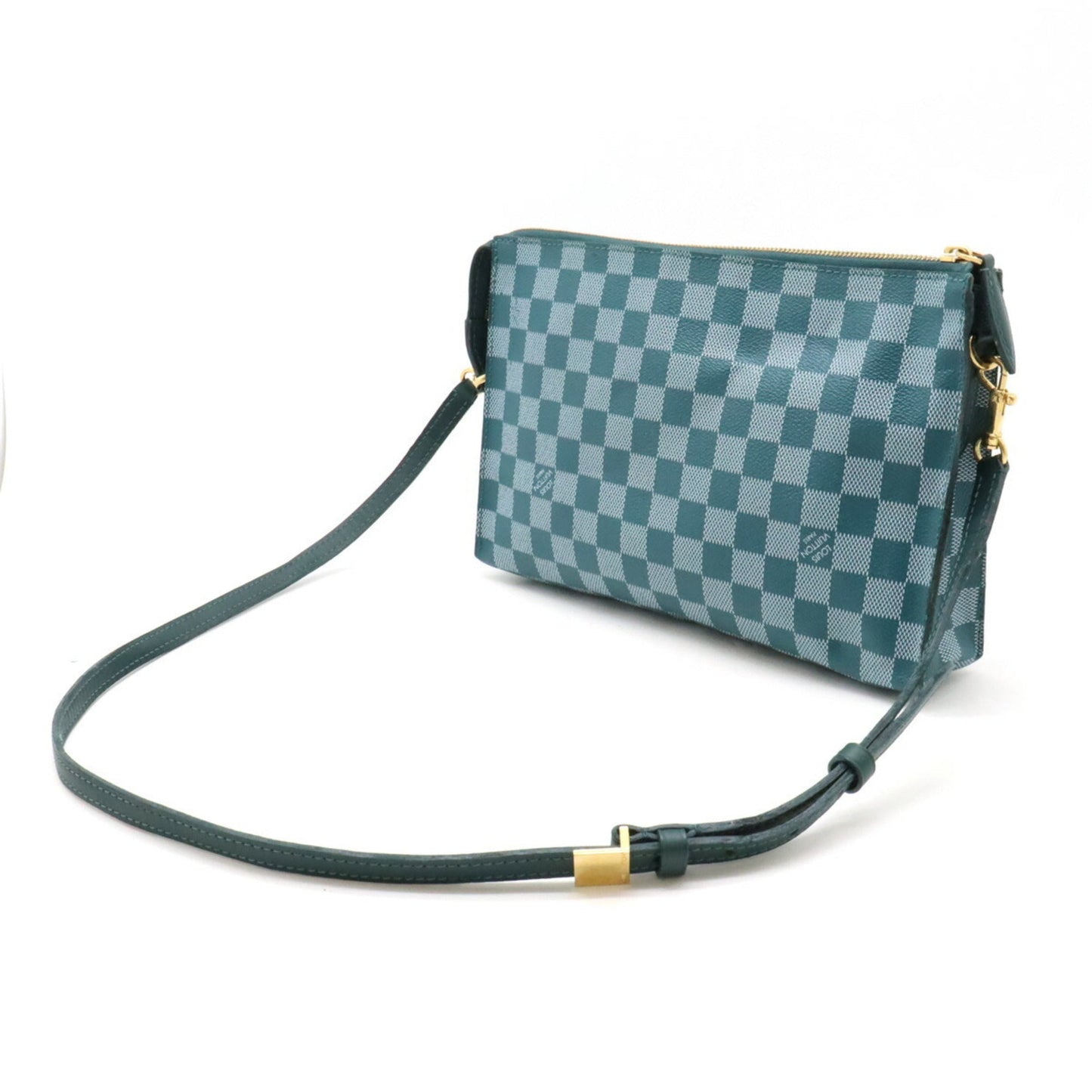 Louis Vuitton Cyan Pvc Clutch Bag Shoulder Bag