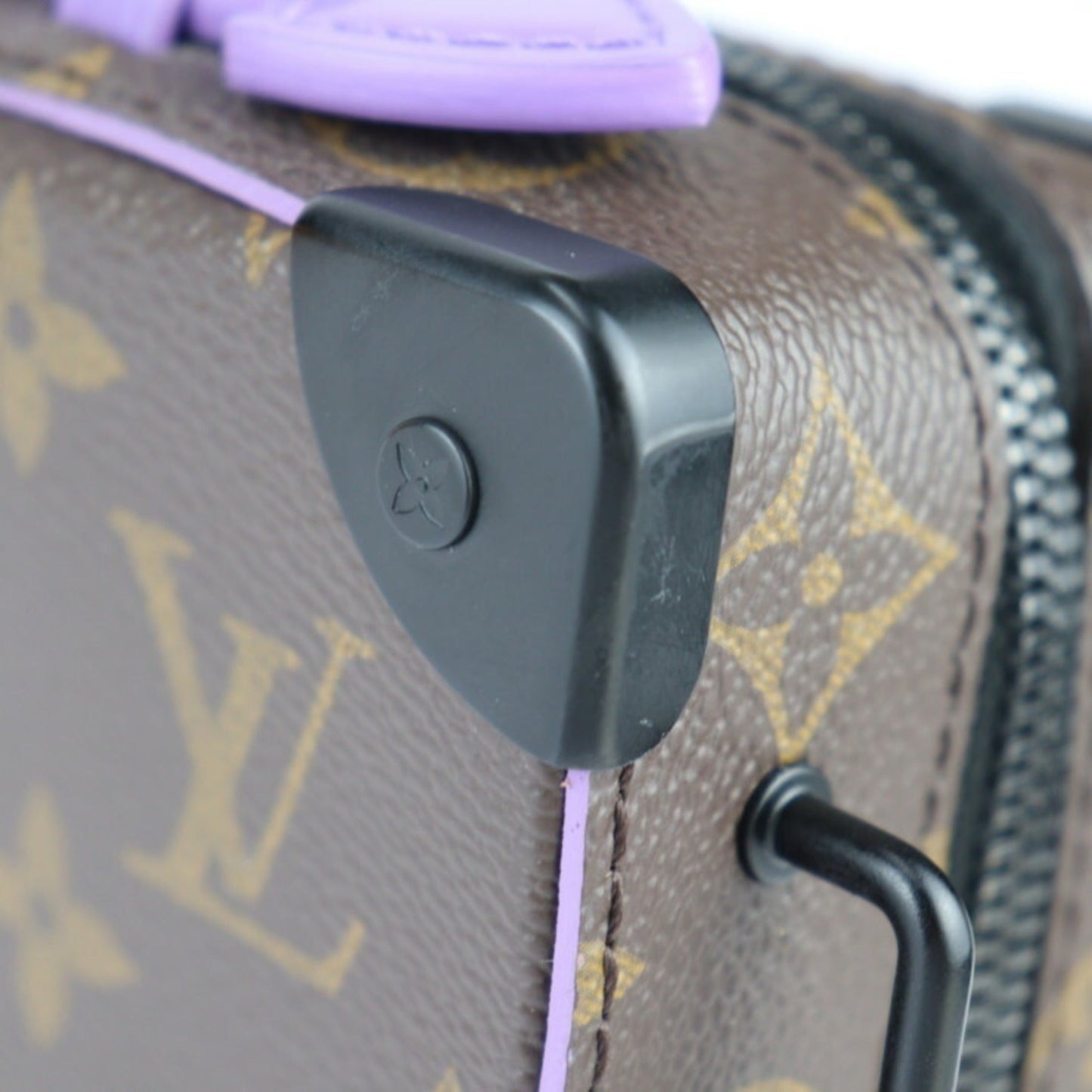 Louis Vuitton Brown Purple Pvc Leather Clutch Bag Handbag Pochette Shoulder Bag