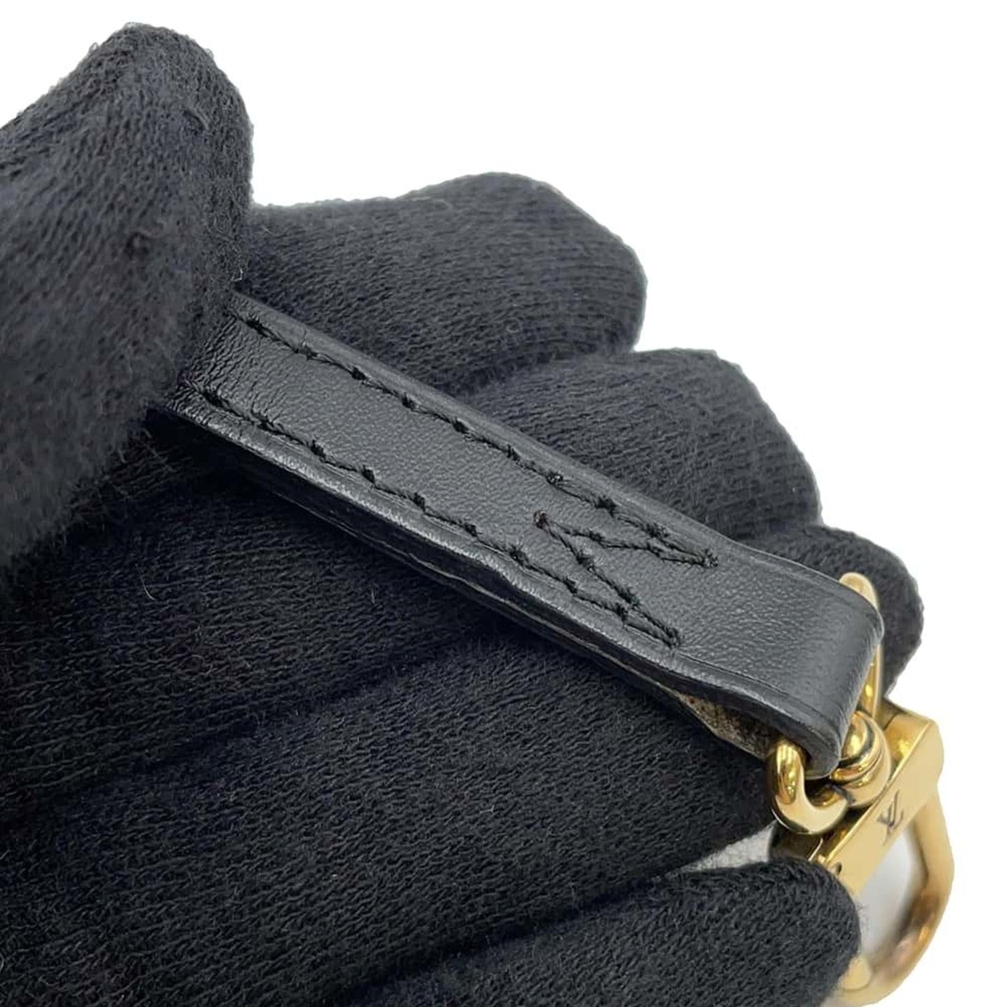 Louis Vuitton Black Coquelicots Noir Epi Leather Shoulder Bag