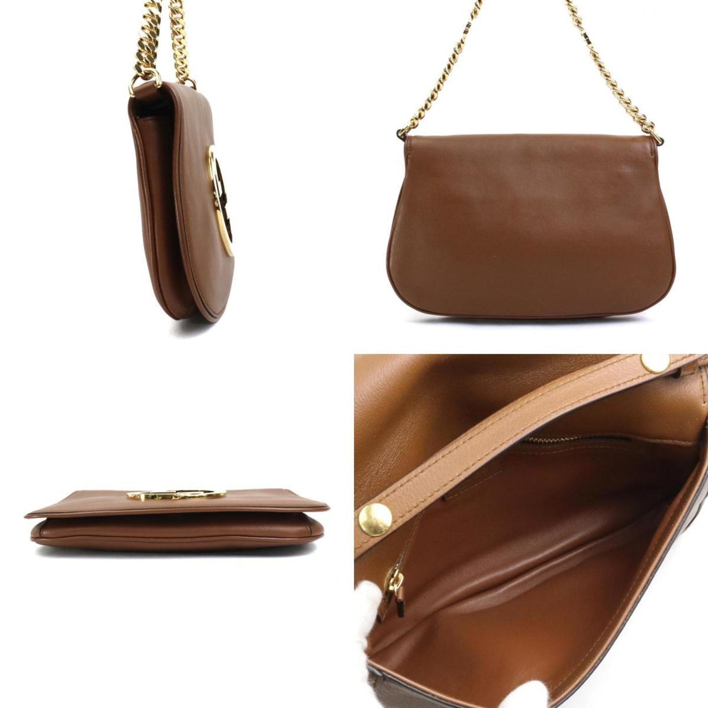 Gucci Brown Leather Shoulder Bag