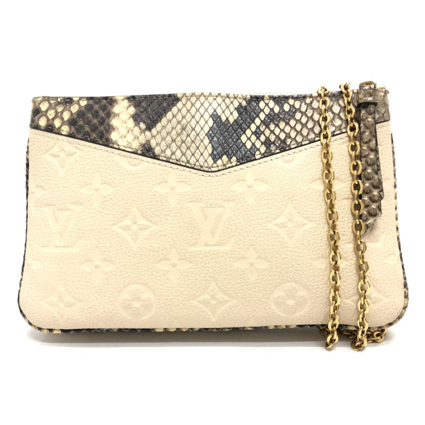 Louis Vuitton Beige Leather Shoulder Bag