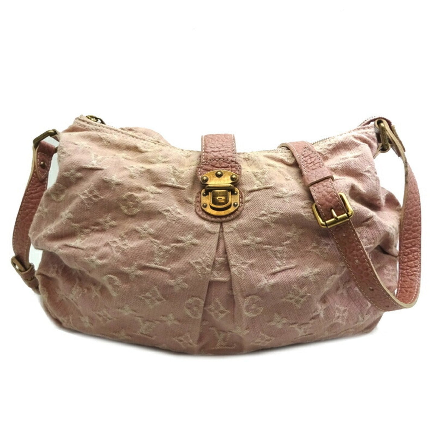 Louis Vuitton Monogram Denim Pink Monogram Denim Shoulder Bag ()