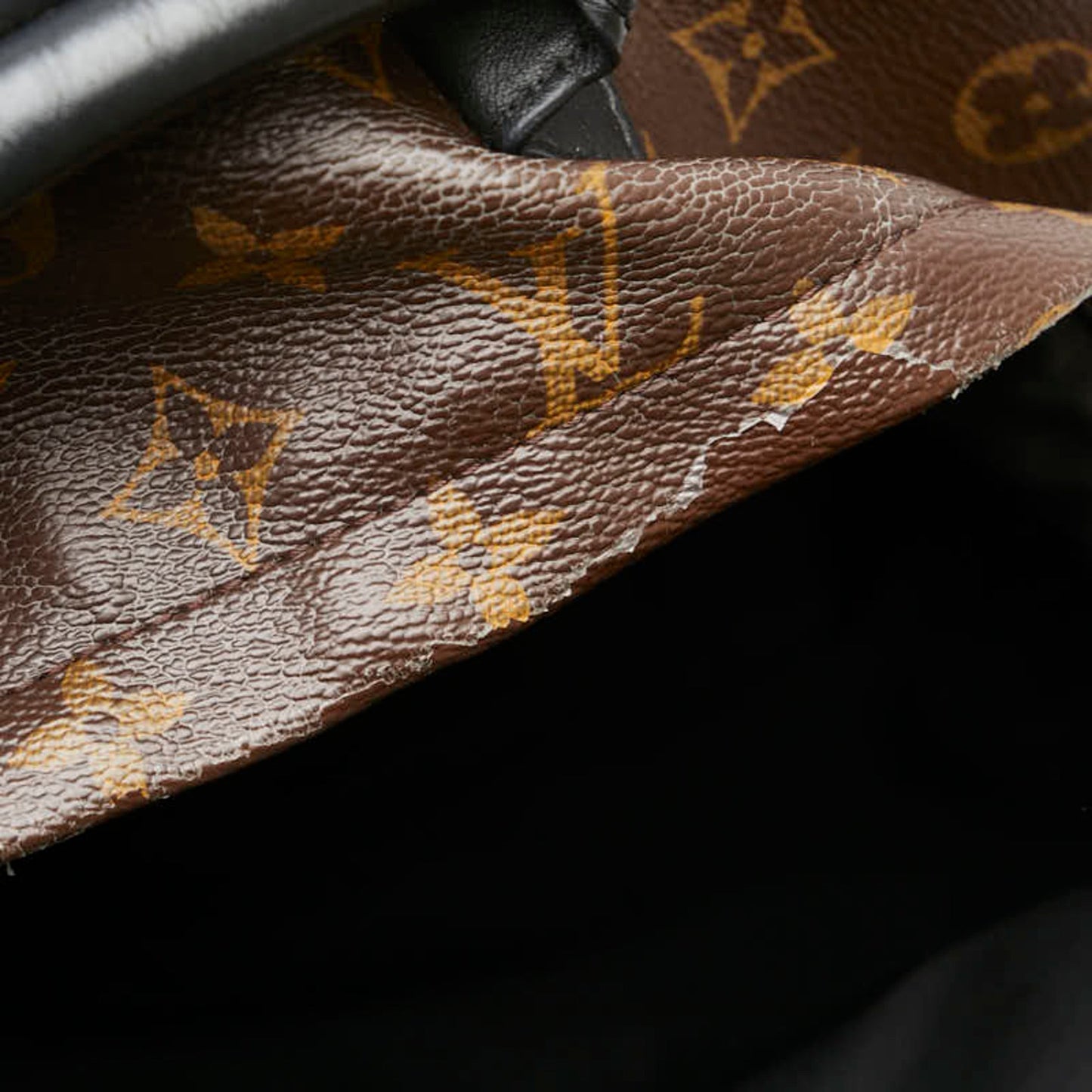 Louis Vuitton Brown Pvc Leather Backpack