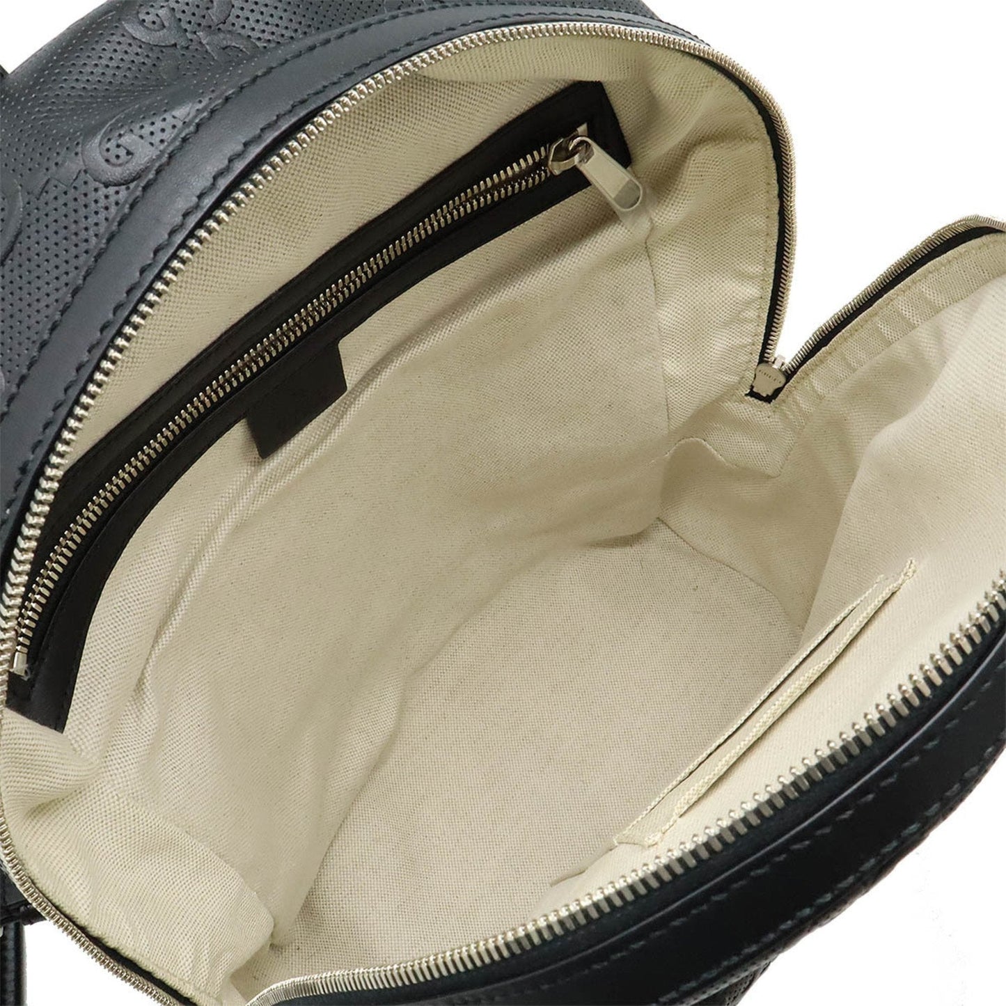 Gucci Black Leather Backpack