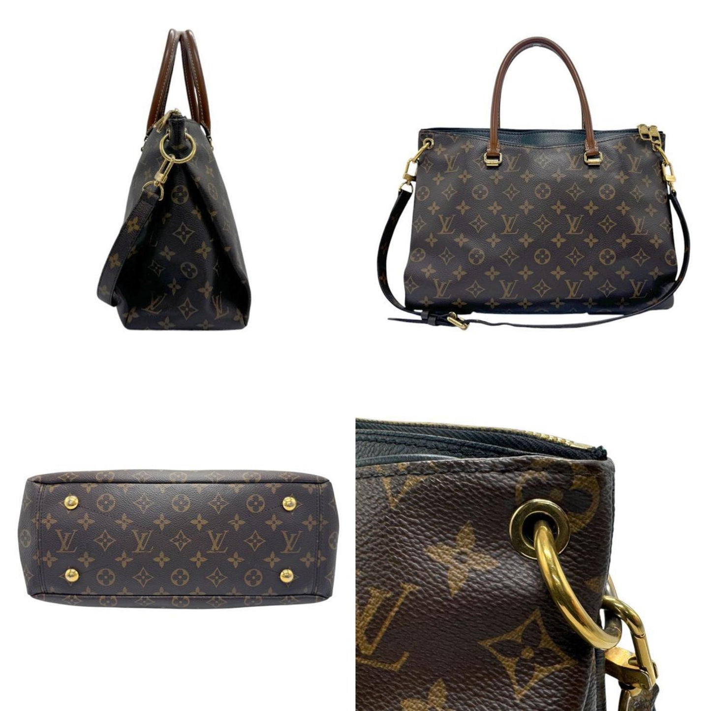Louis Vuitton Noir Monogram Handbag Shoulder Bag
