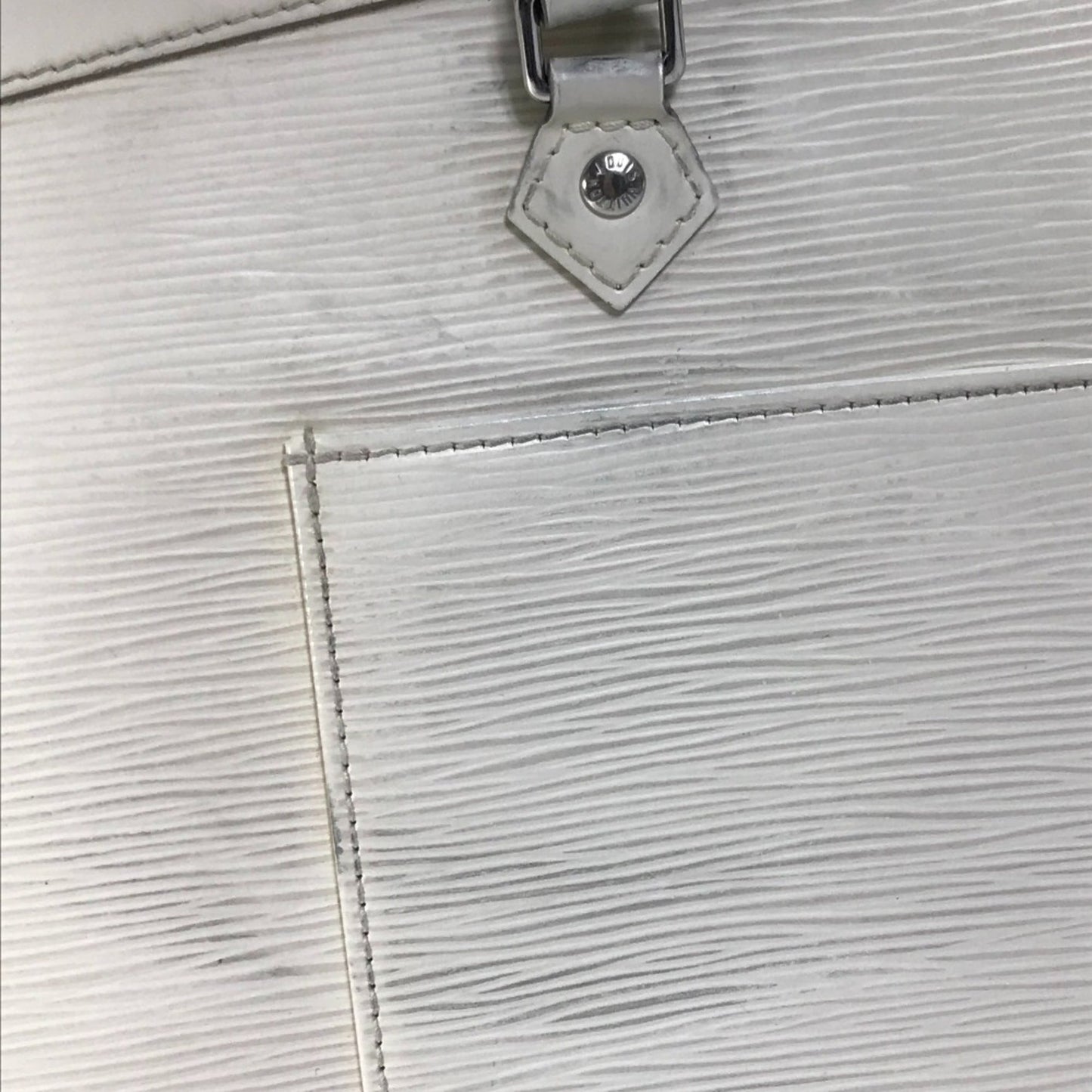 Louis Vuitton White Leather Shoulder Bag