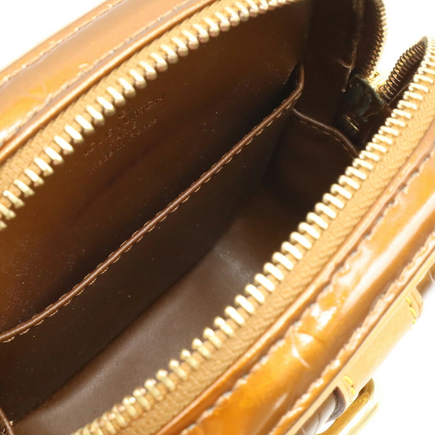 Louis Vuitton Bronze Monogram Vernis Pochette Shoulder Bag
