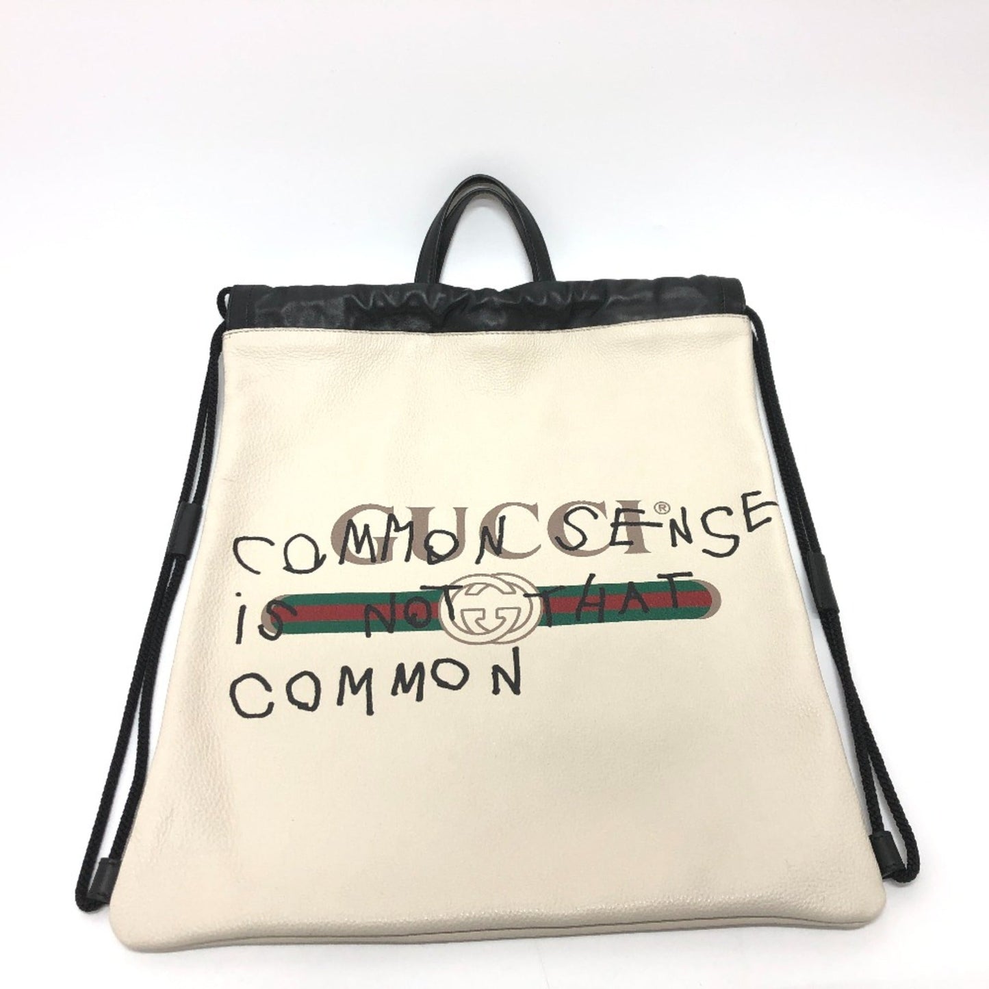 Gucci White Leather Backpack ()