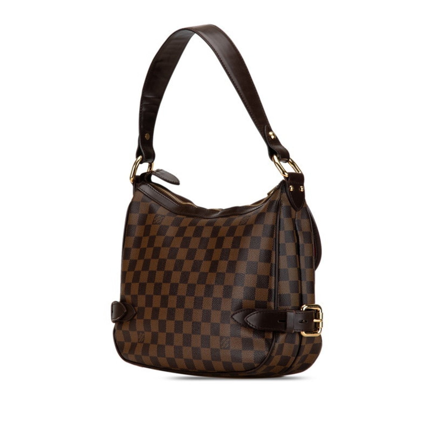 Louis Vuitton Damier Brown Damier Canvas Pvc Leather Shoulder Bag