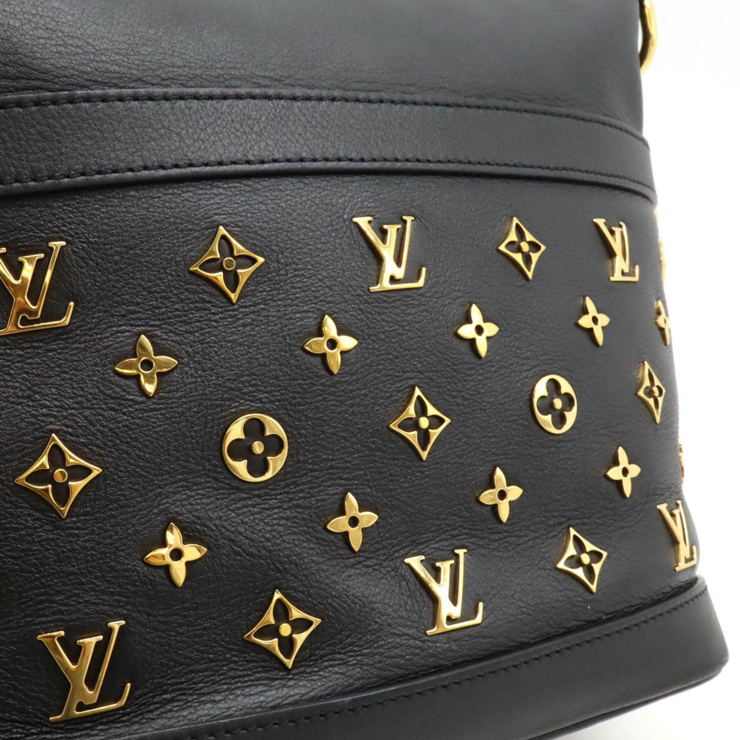 Louis Vuitton Black Noir Leather Shoulder Bag