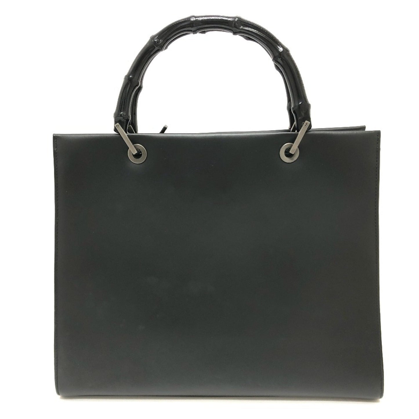 Gucci Bamboo Black Leather Handbag