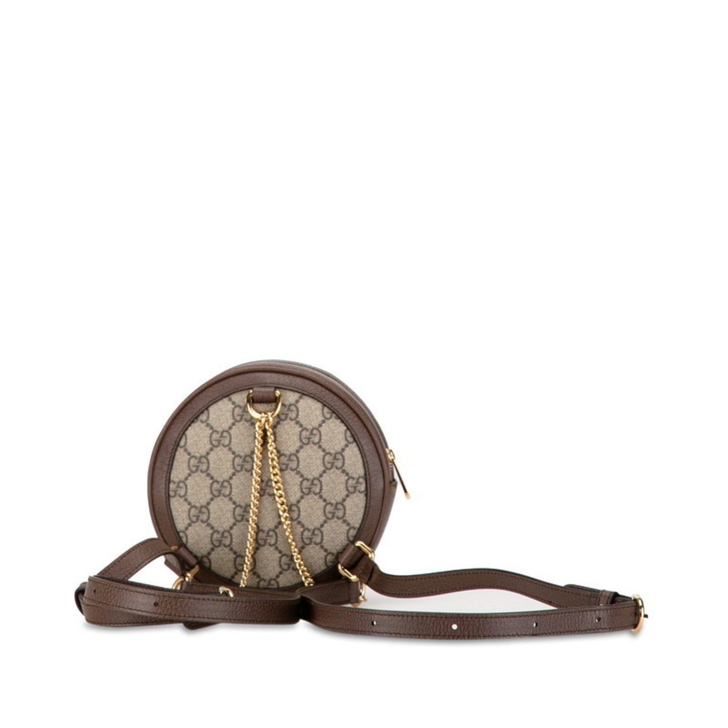 Gucci Beige Brown Pvc Leather Pochette Pouch