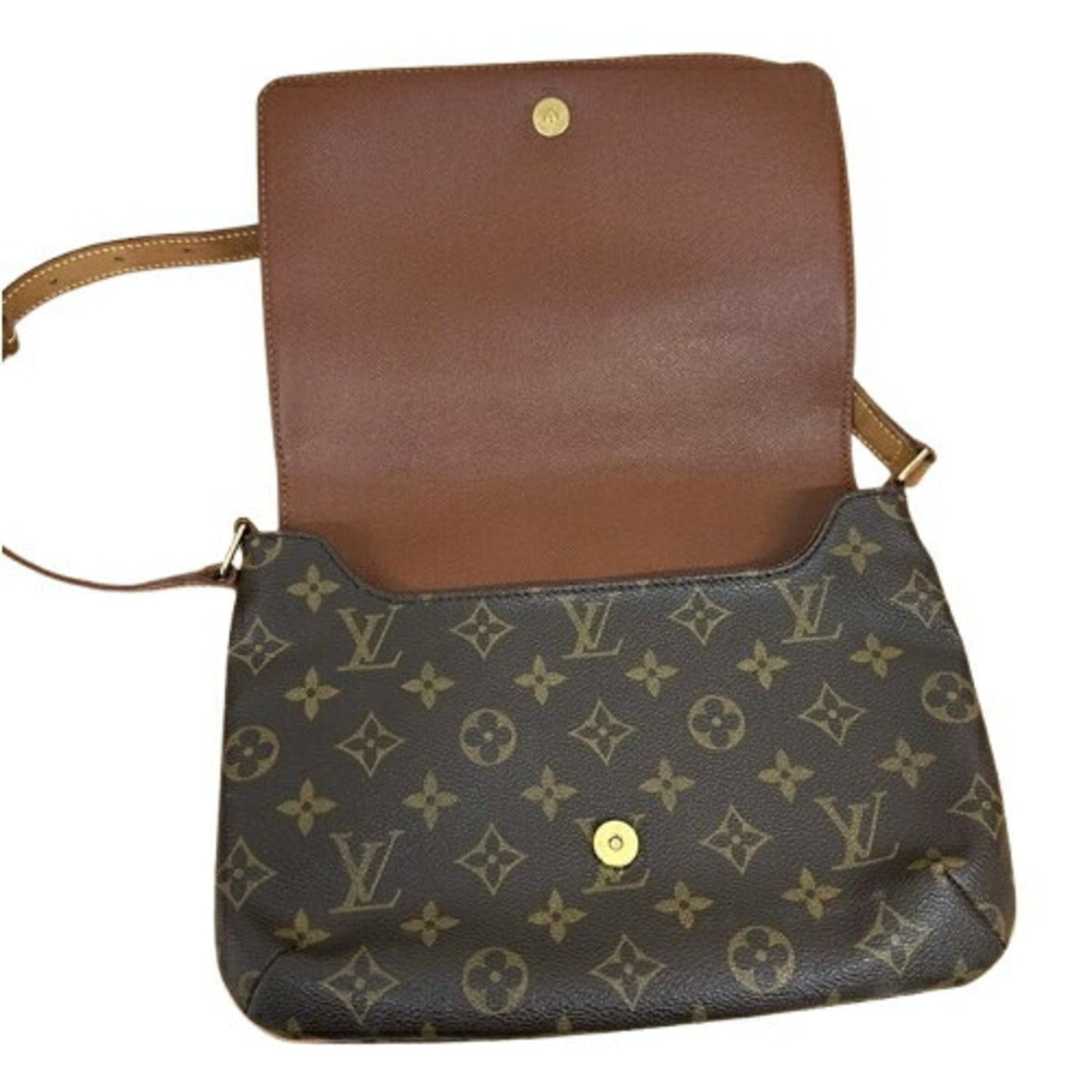 Louis Vuitton Monogram Brown Pvc Leather Shoulder Bag