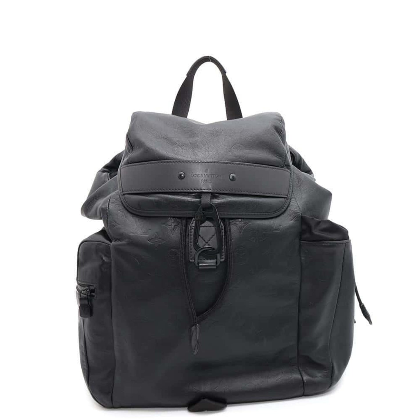 Louis Vuitton Black Noir Monogram Shadow Backpack ()