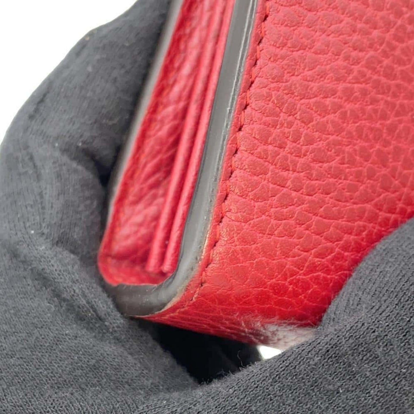 Gucci Red Color Leather Shoulder Bag