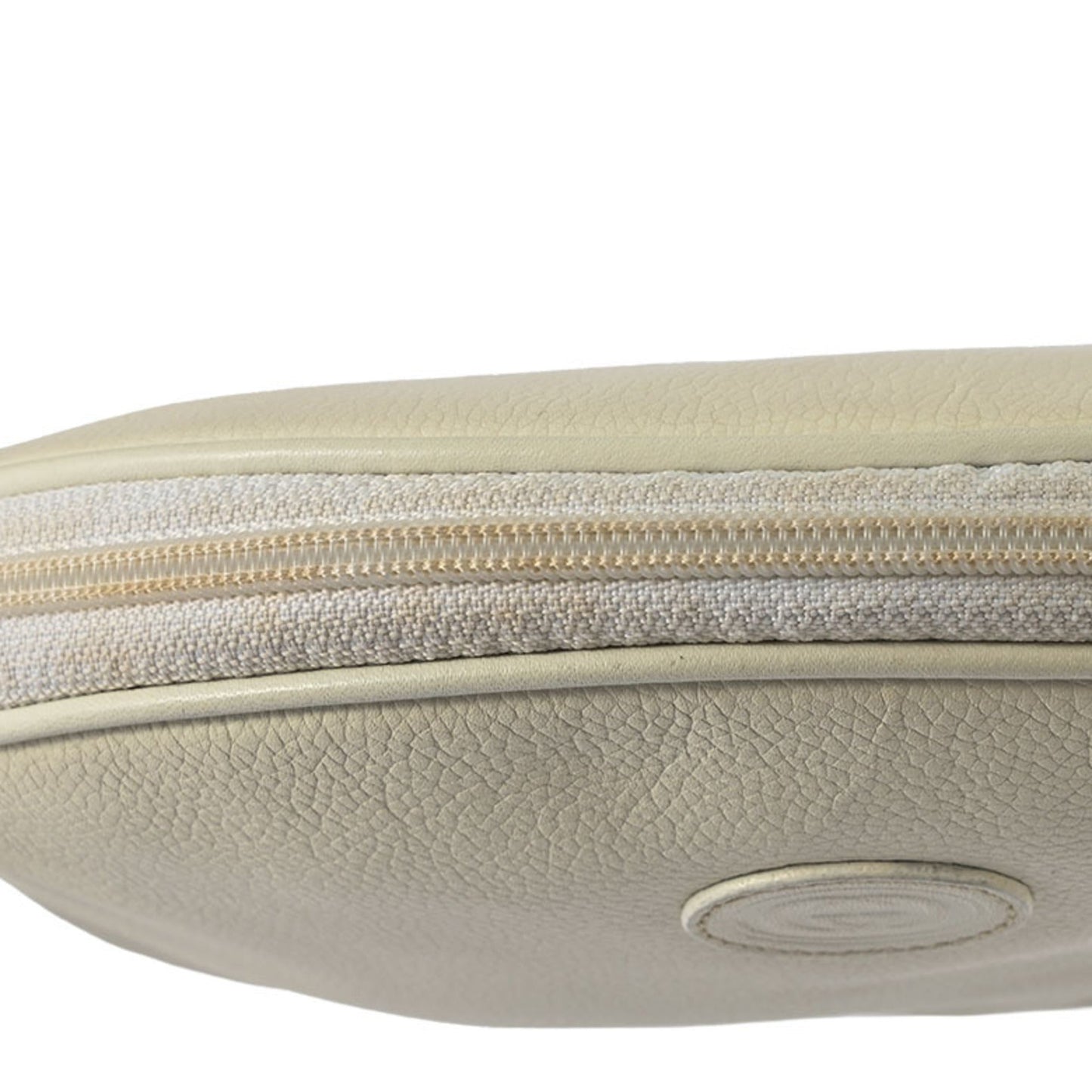 Gucci White Leather Pochette Shoulder Bag