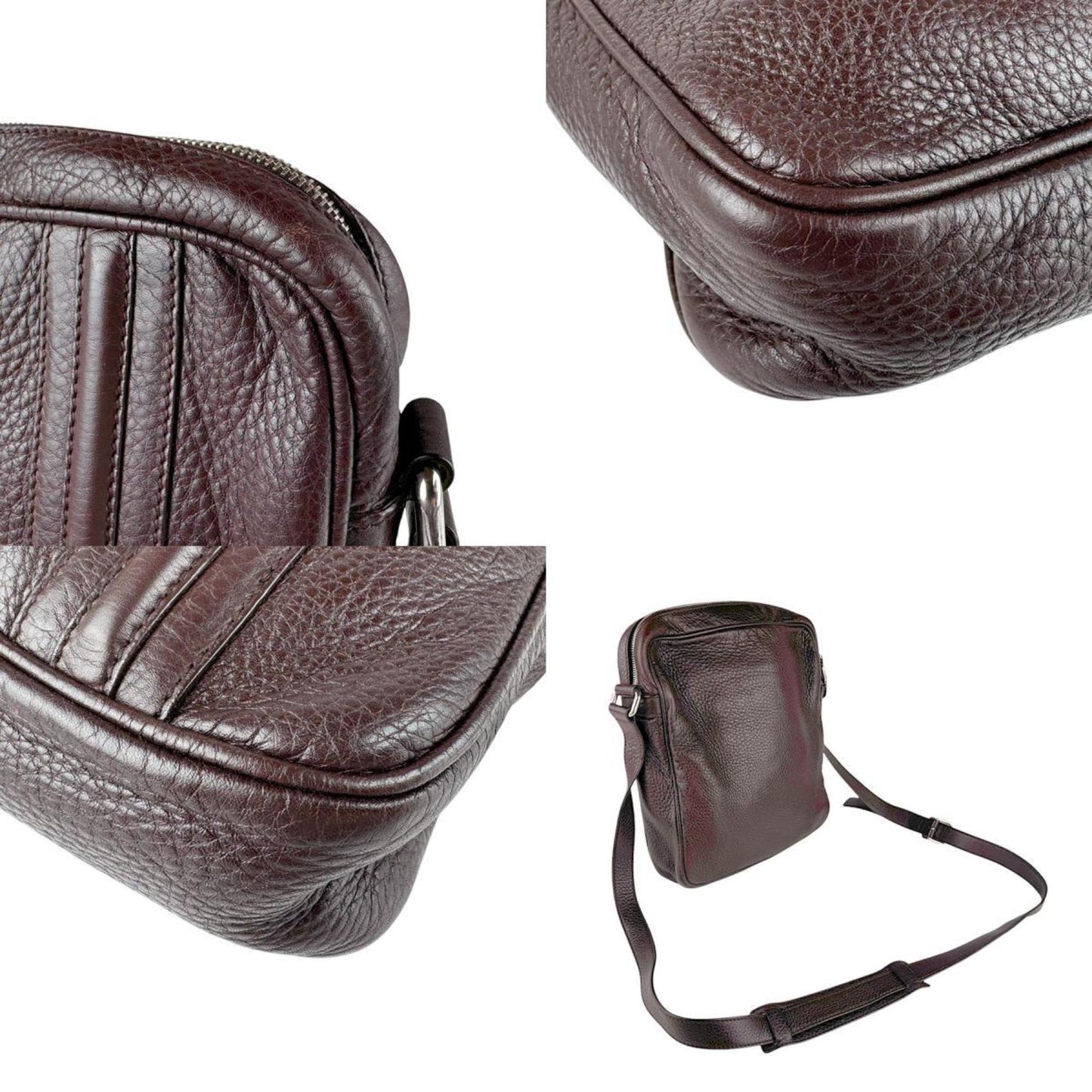 Gucci Dark Brown Leather Shoulder Bag