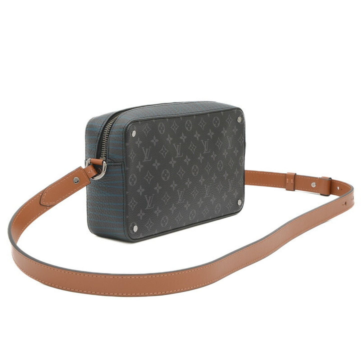 Louis Vuitton Monogram Eclipse Monogram Eclipse Leather Pochette Shoulder Bag