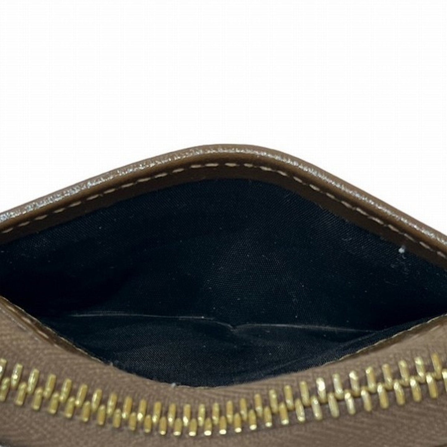 Gucci Beige Brown Leather Gg Supreme Coin Purse/Coin Case