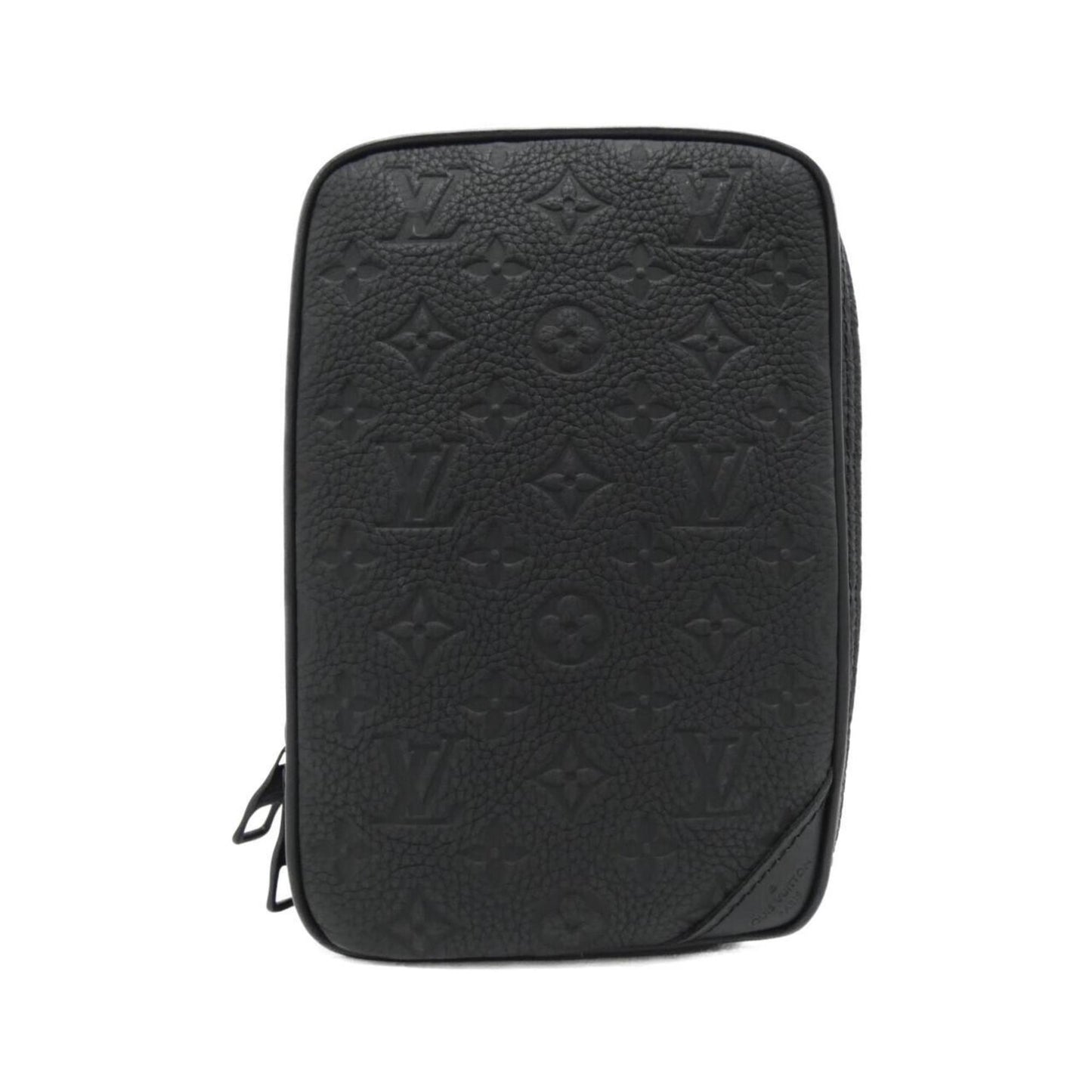 Louis Vuitton Black Leather Shoulder Bag ()