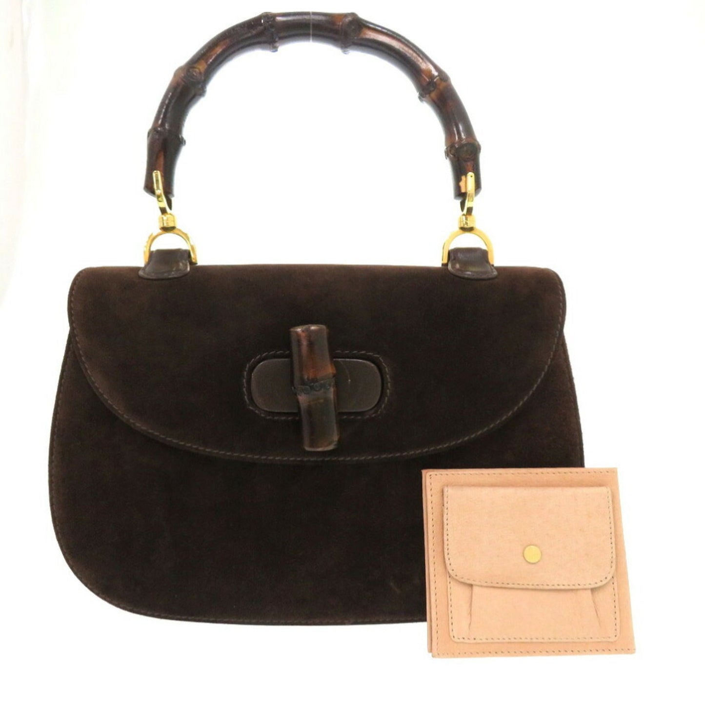 Gucci Bamboo Brown Leather Handbag