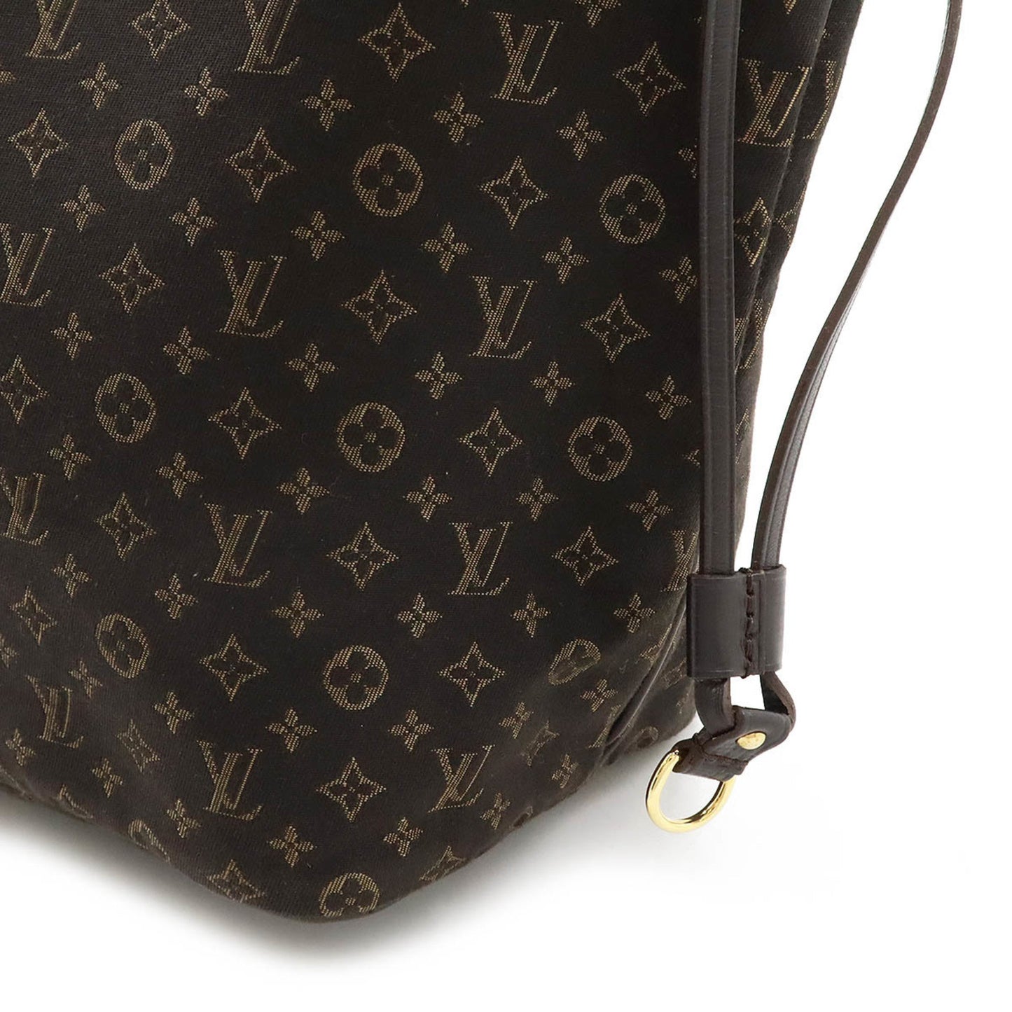 Louis Vuitton Fusain Canvas Leather Shoulder Bag Tote Bag