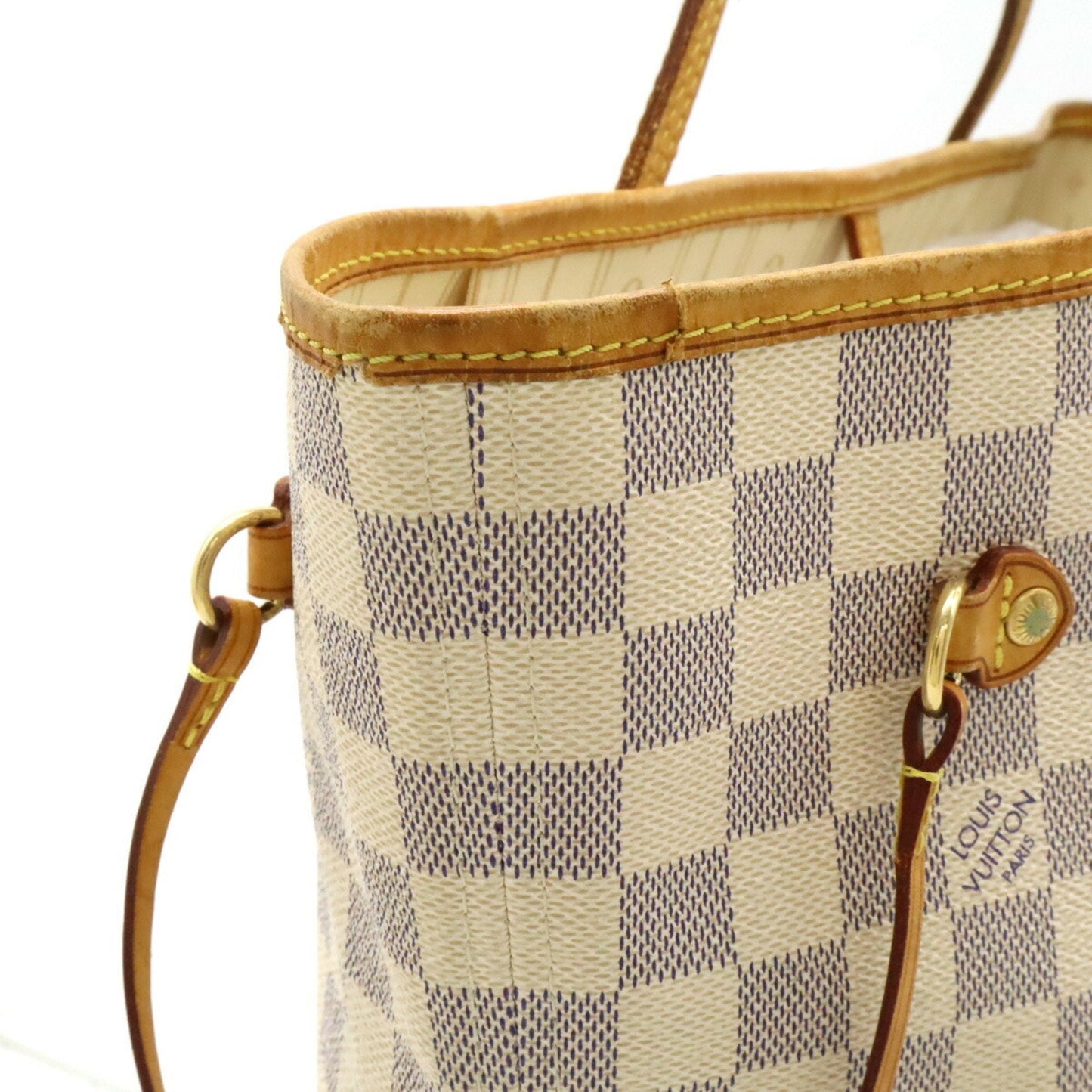 Louis Vuitton Damier Azur Ivory Damier Azur Shoulder Bag Tote Bag