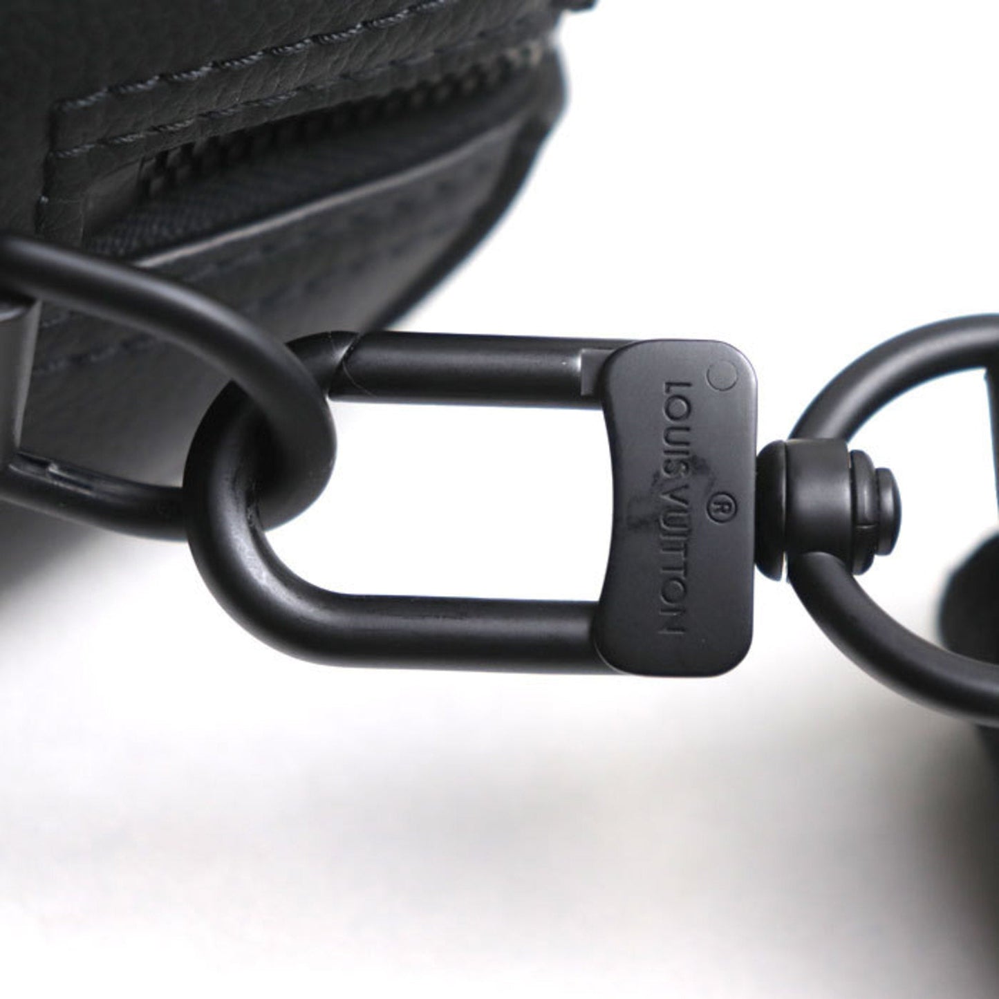 Louis Vuitton Black Leather Shoulder Bag