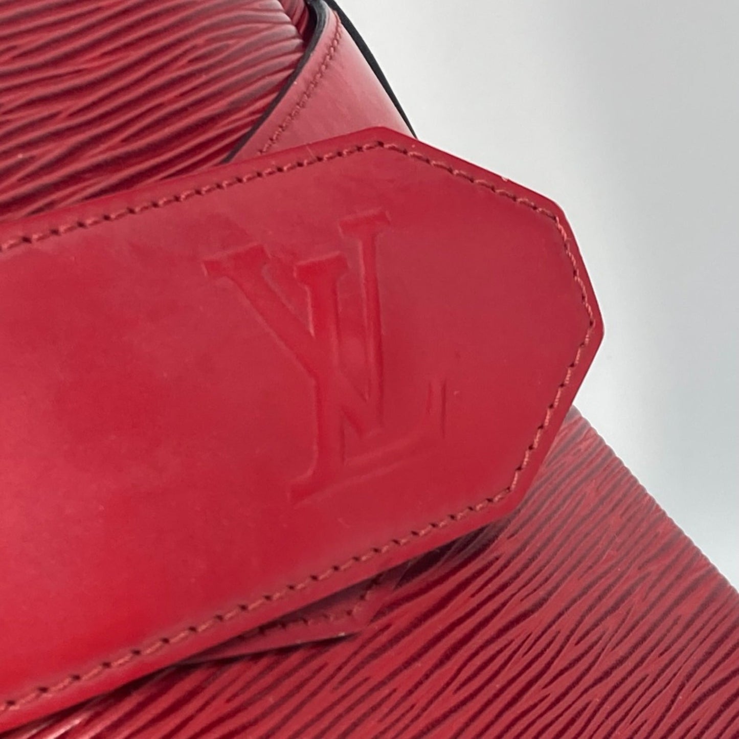 Louis Vuitton Red Leather Shoulder Bag