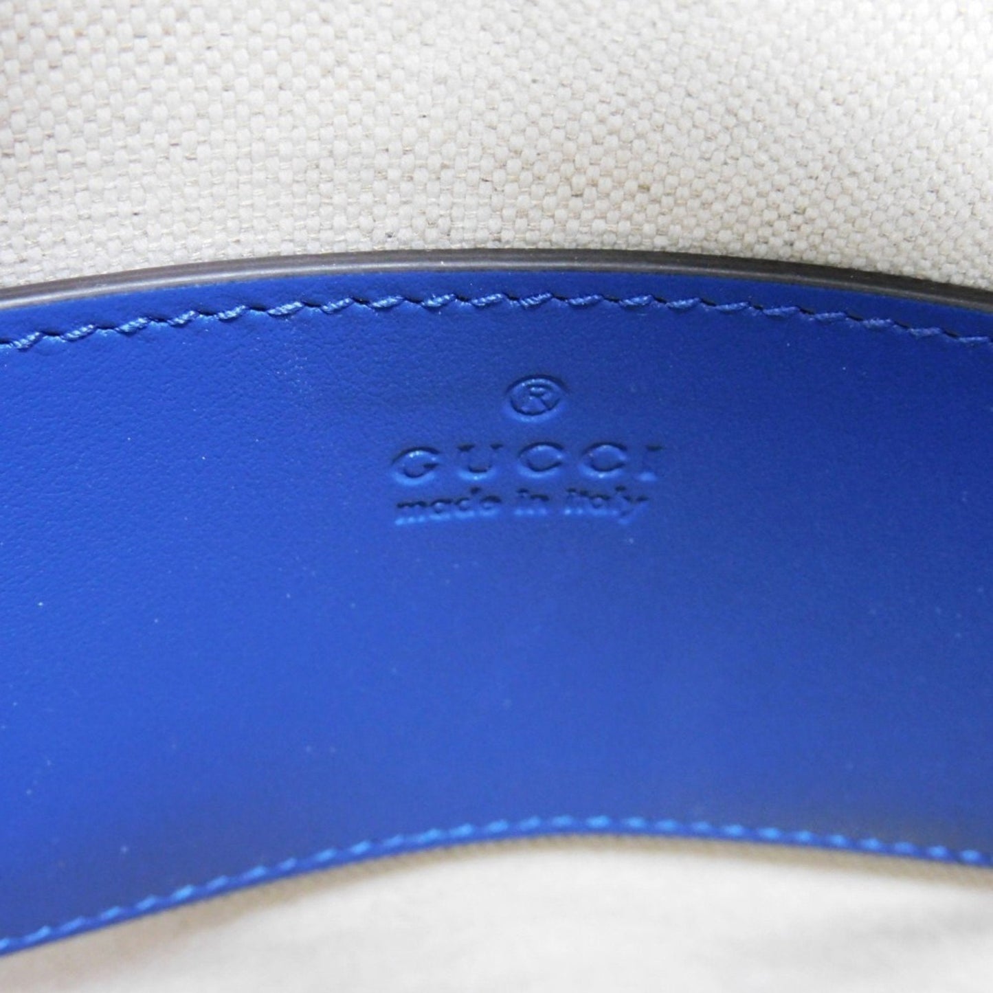 Gucci Blue Leather Shoulder Bag Sling Bag
