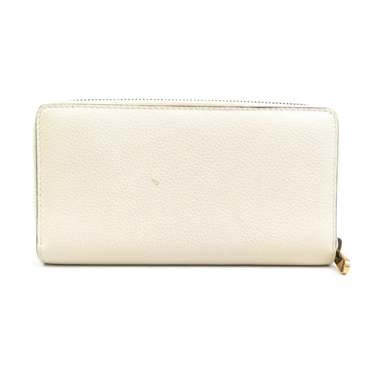 Gucci Off-White Leather Long Wallet (Bi-Fold)