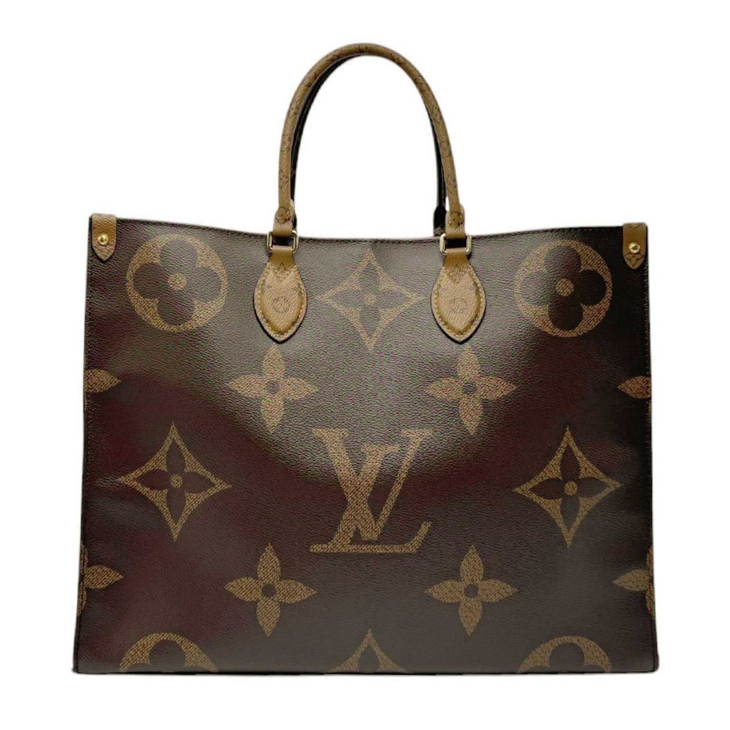 Louis Vuitton Brown Coated Canvas Handbag Shoulder Bag ()