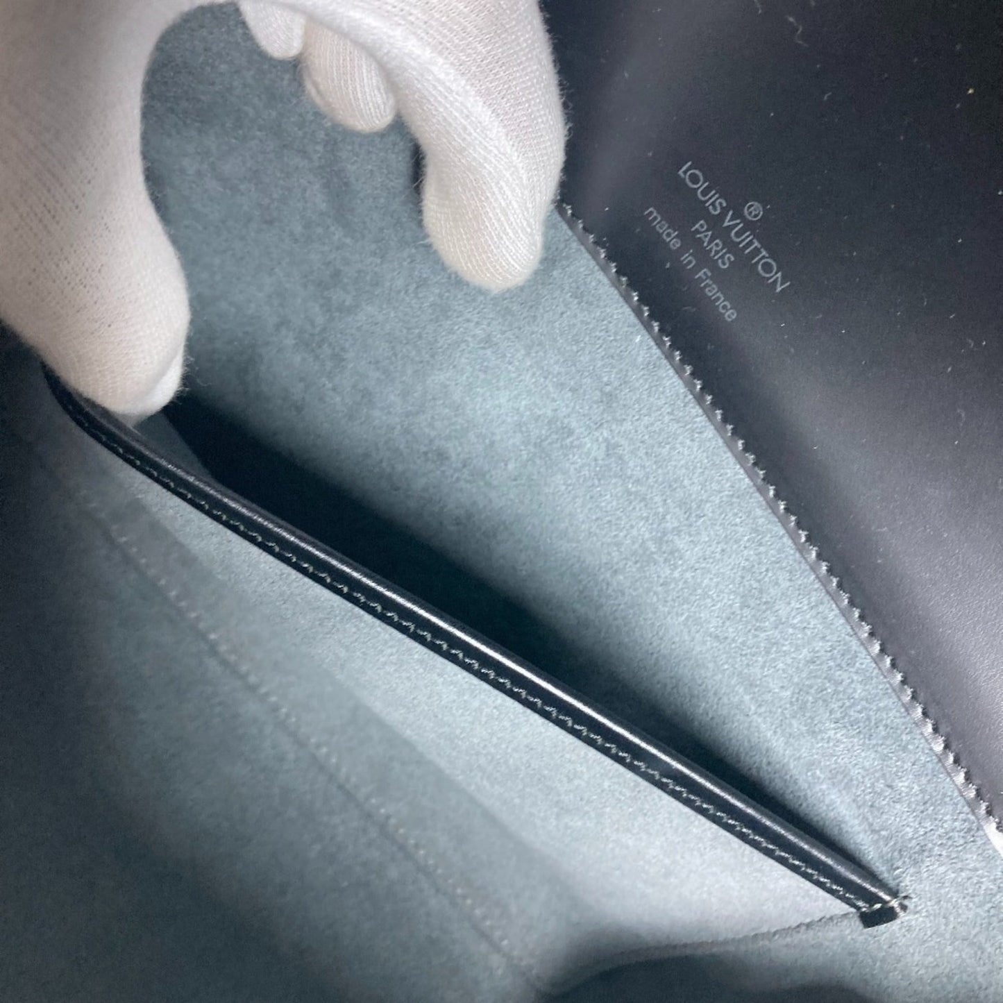 Louis Vuitton Black Noir Epi Leather Shoulder Bag
