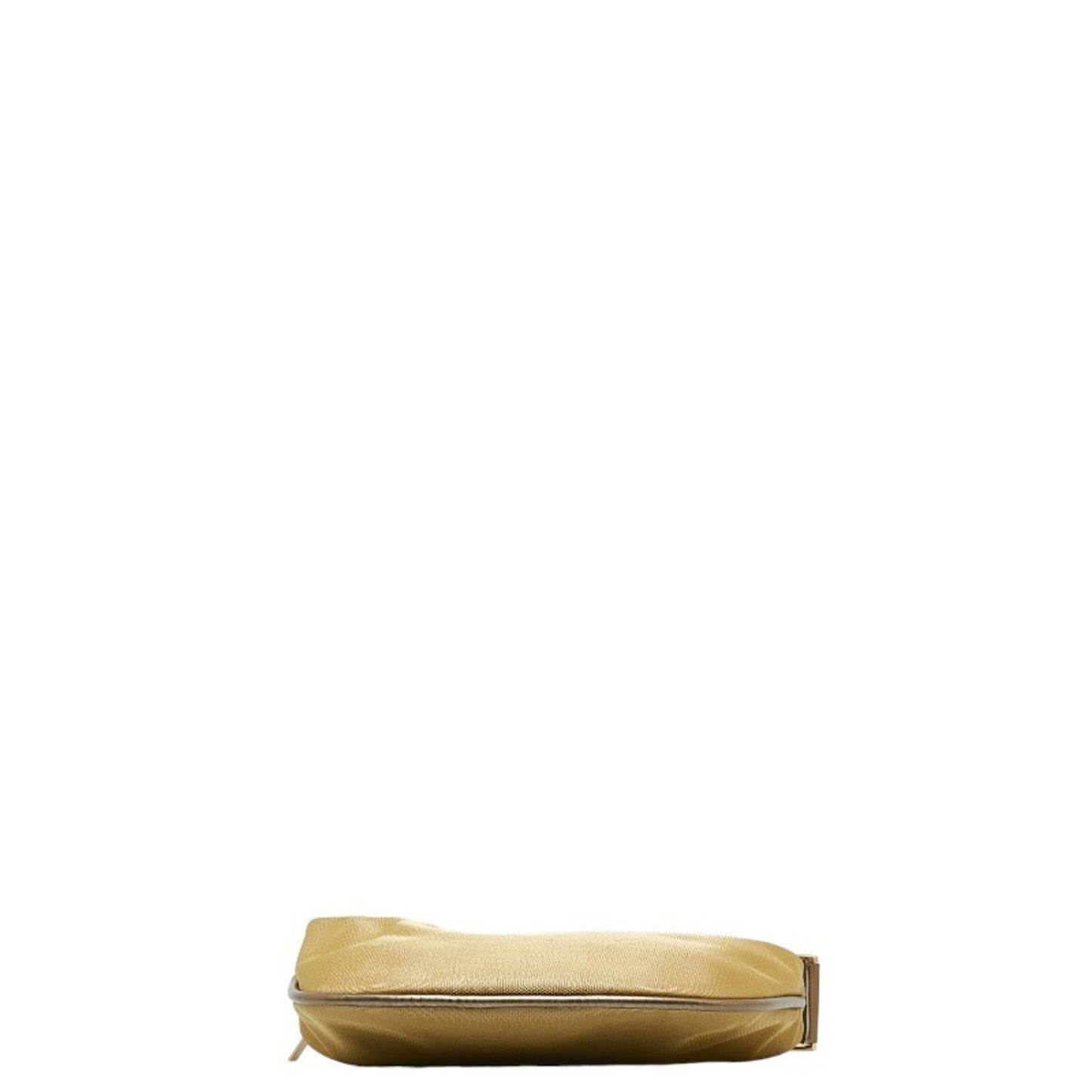 Gucci Gold Canvas Leather Shoulder Bag