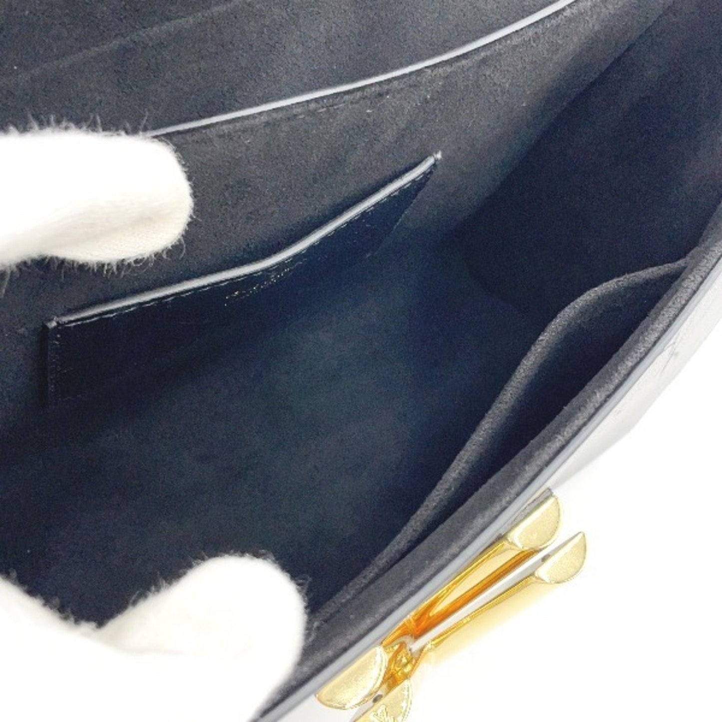 Louis Vuitton Black Leather Shoulder Bag