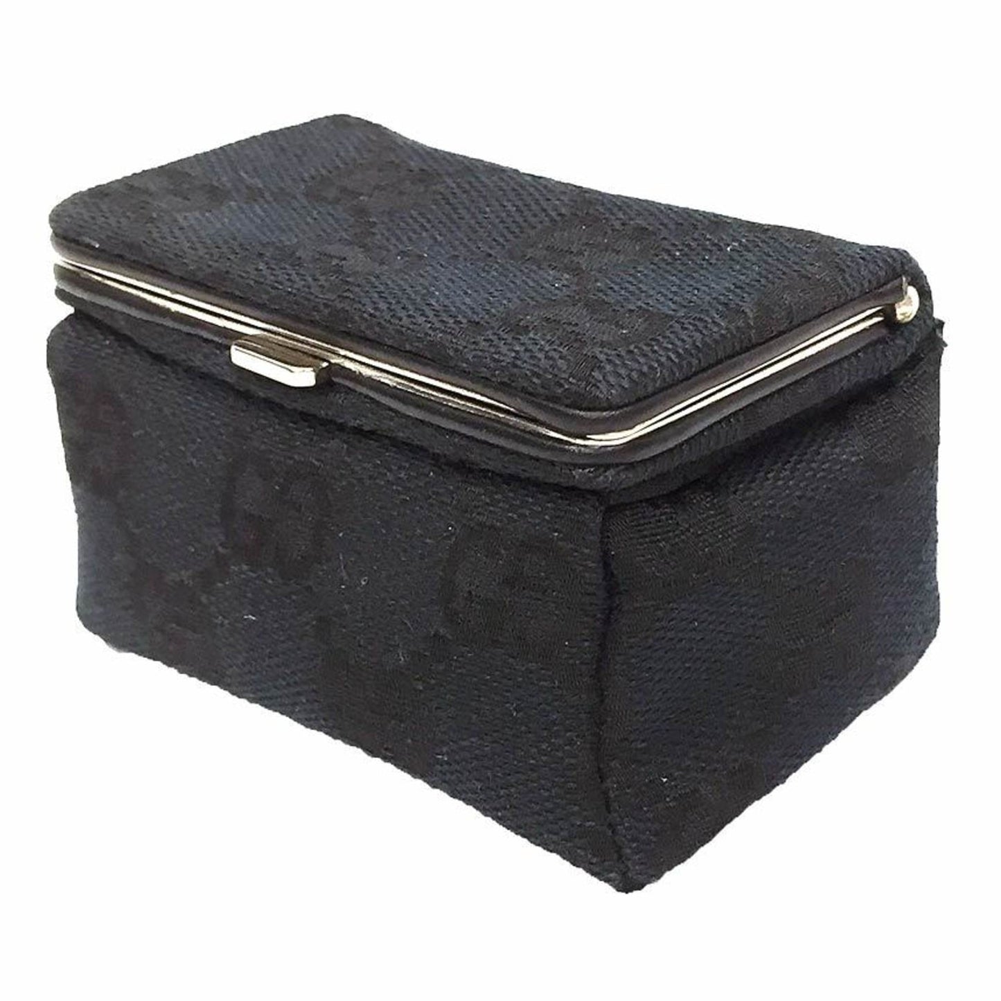 Gucci Black Canvas Leather Pouch ()