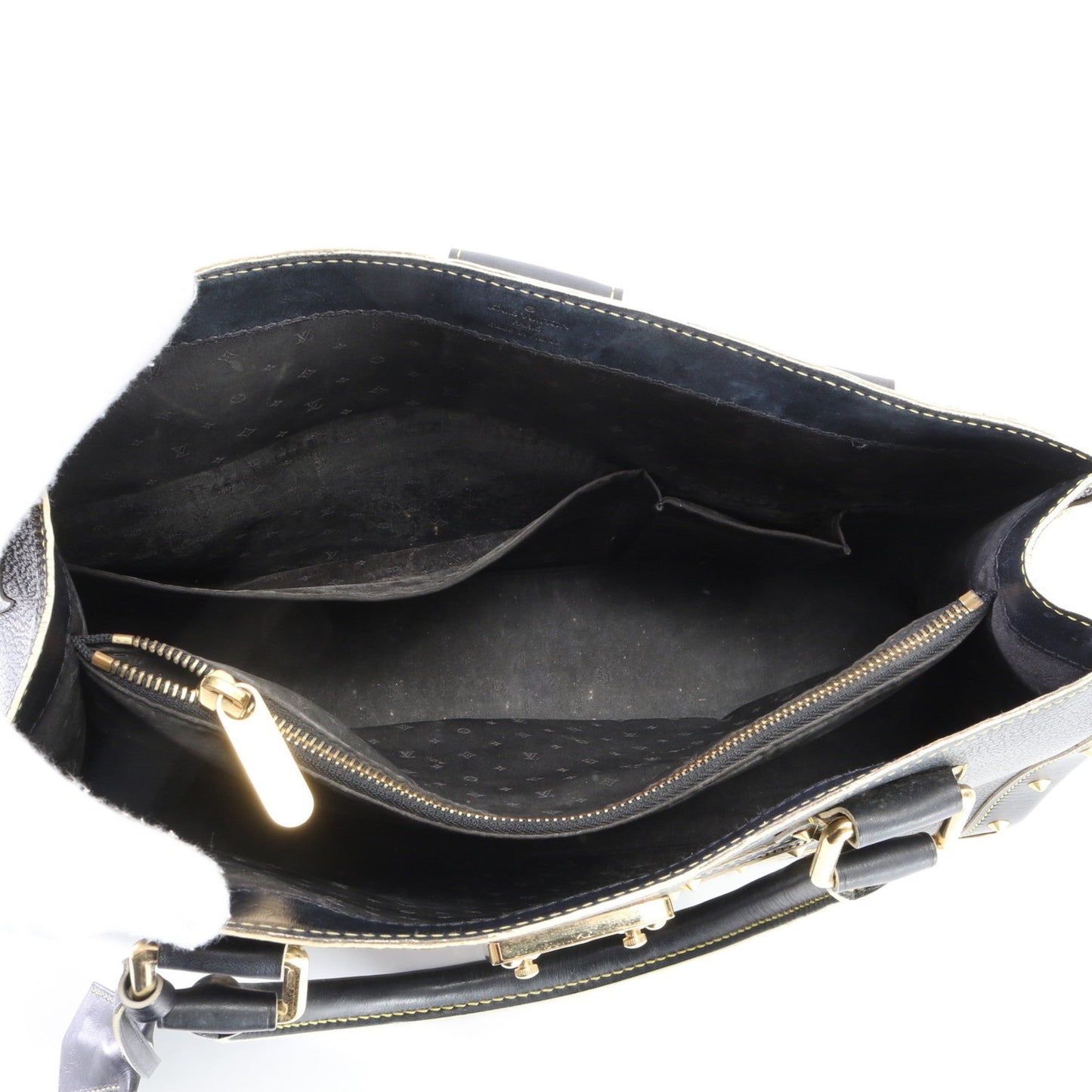 Louis Vuitton Noir Leather Shoulder Bag