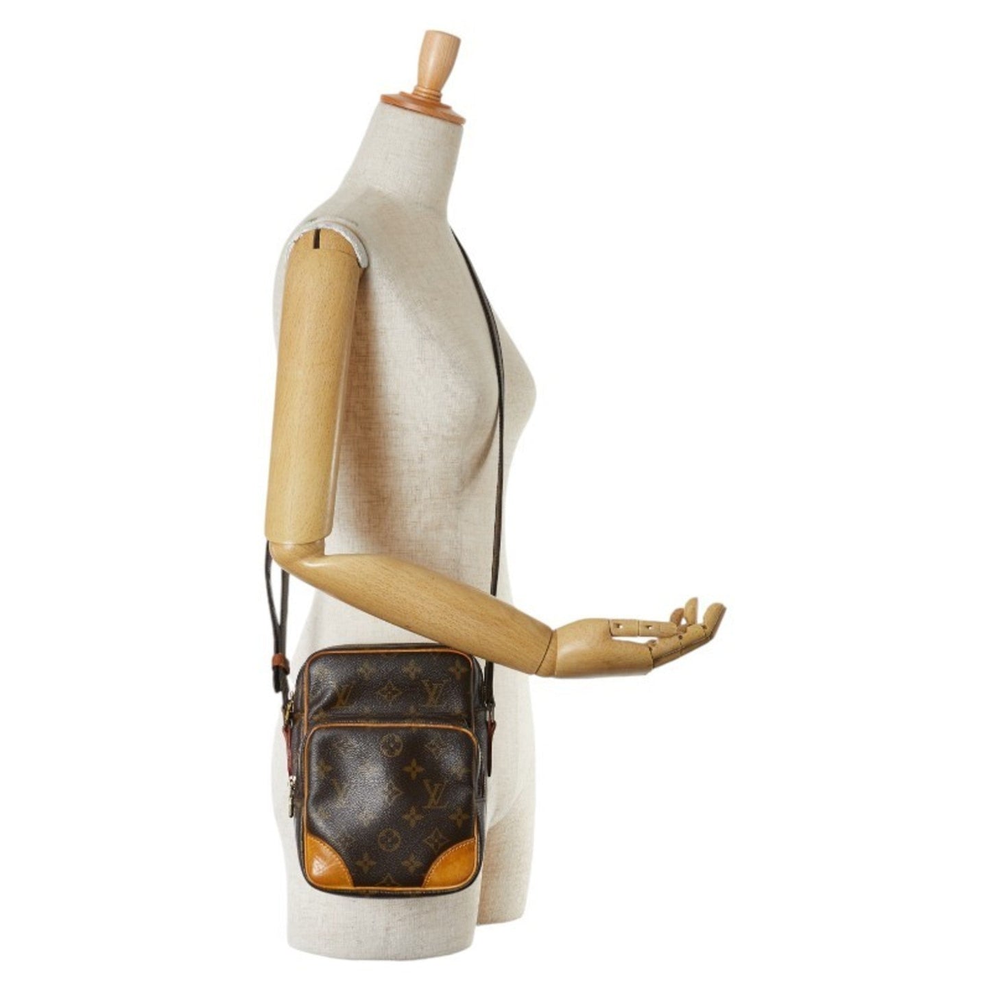 Louis Vuitton Brown Pvc Leather Shoulder Bag