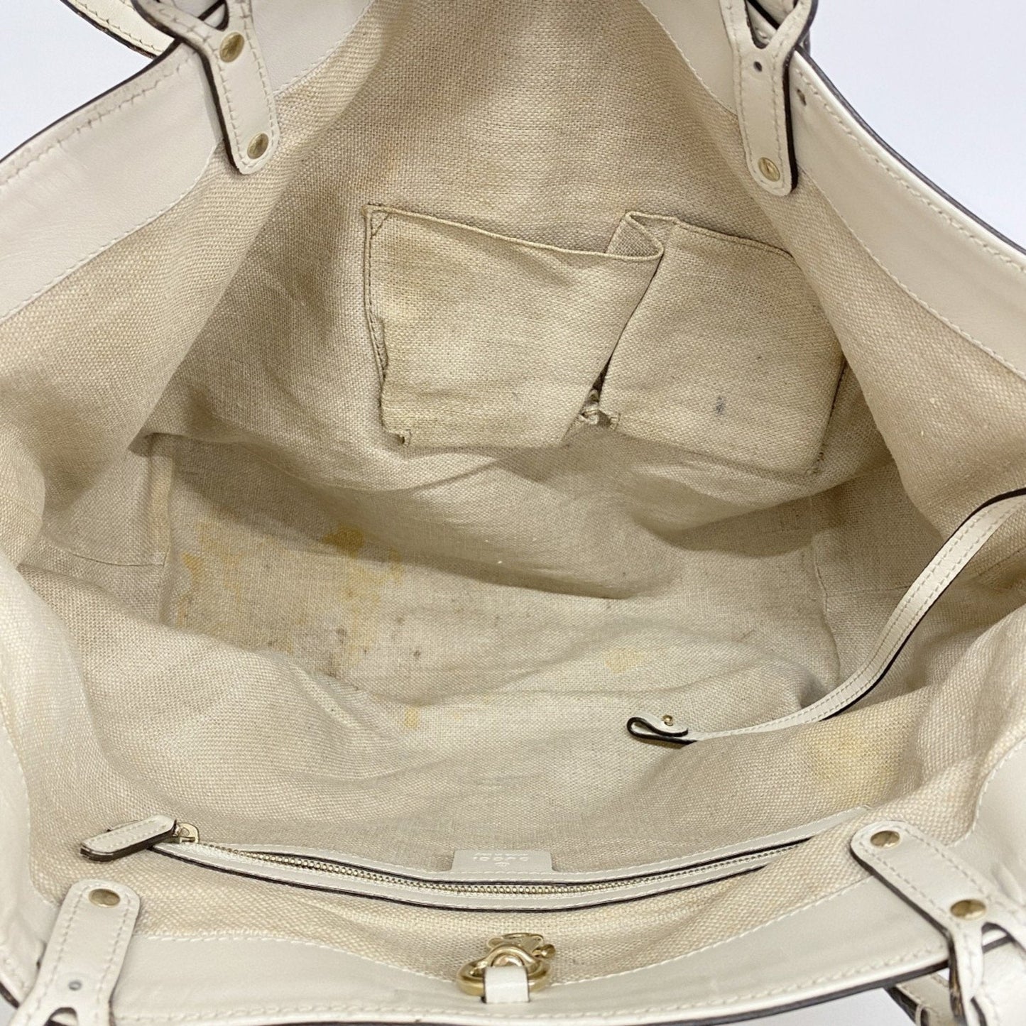 Gucci Beige Canvas Tote Bag